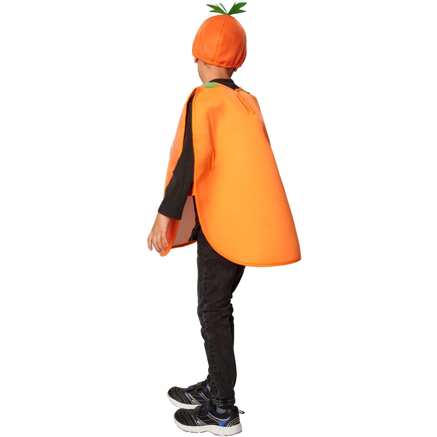 dressforfun Lebensmittel-Kostüm Kinderkostüm Cartoon Kürbis, Poncho in verschiedenen Orangetönen