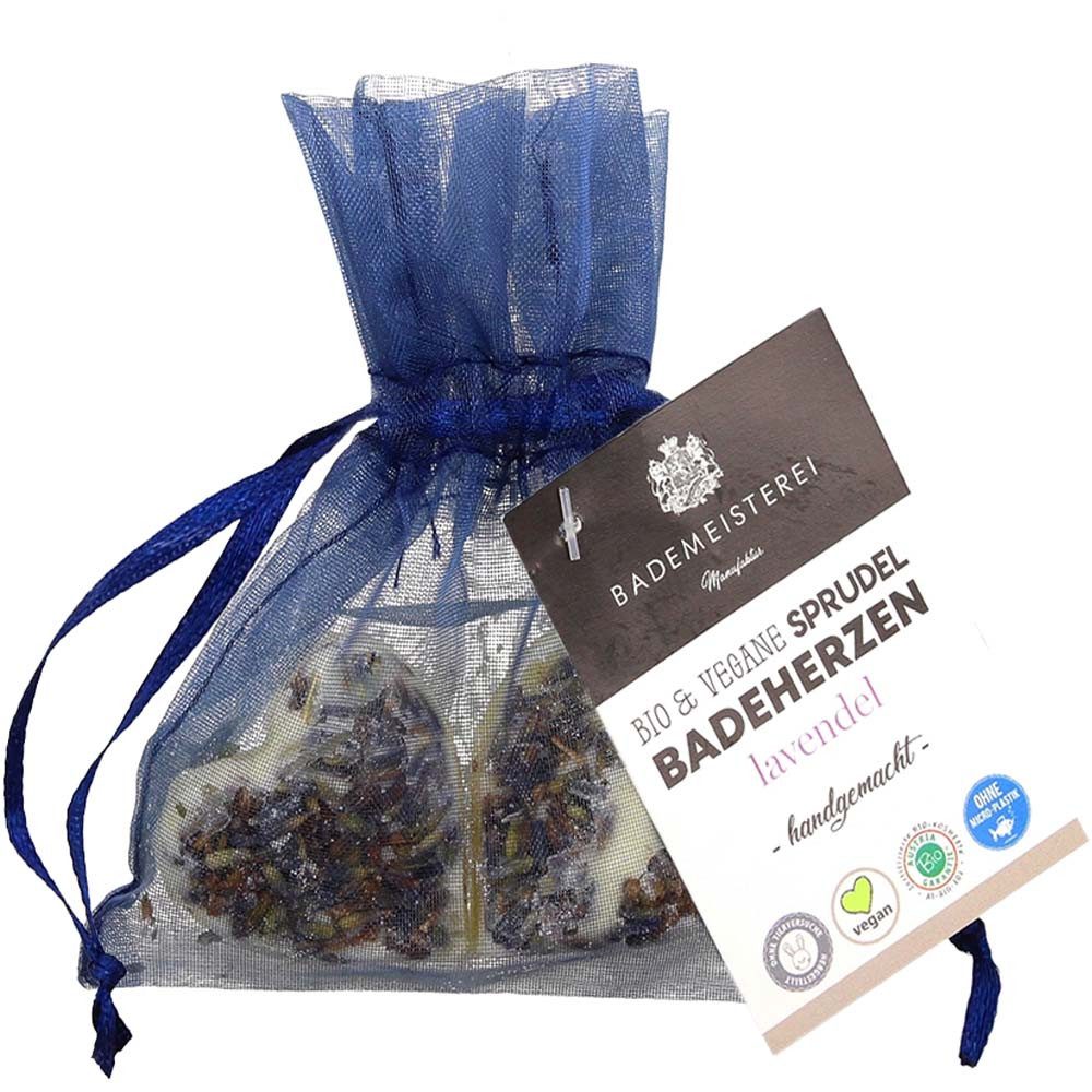 Ecoworld Feste Duschseife Badeherzen - Lavendel 15g