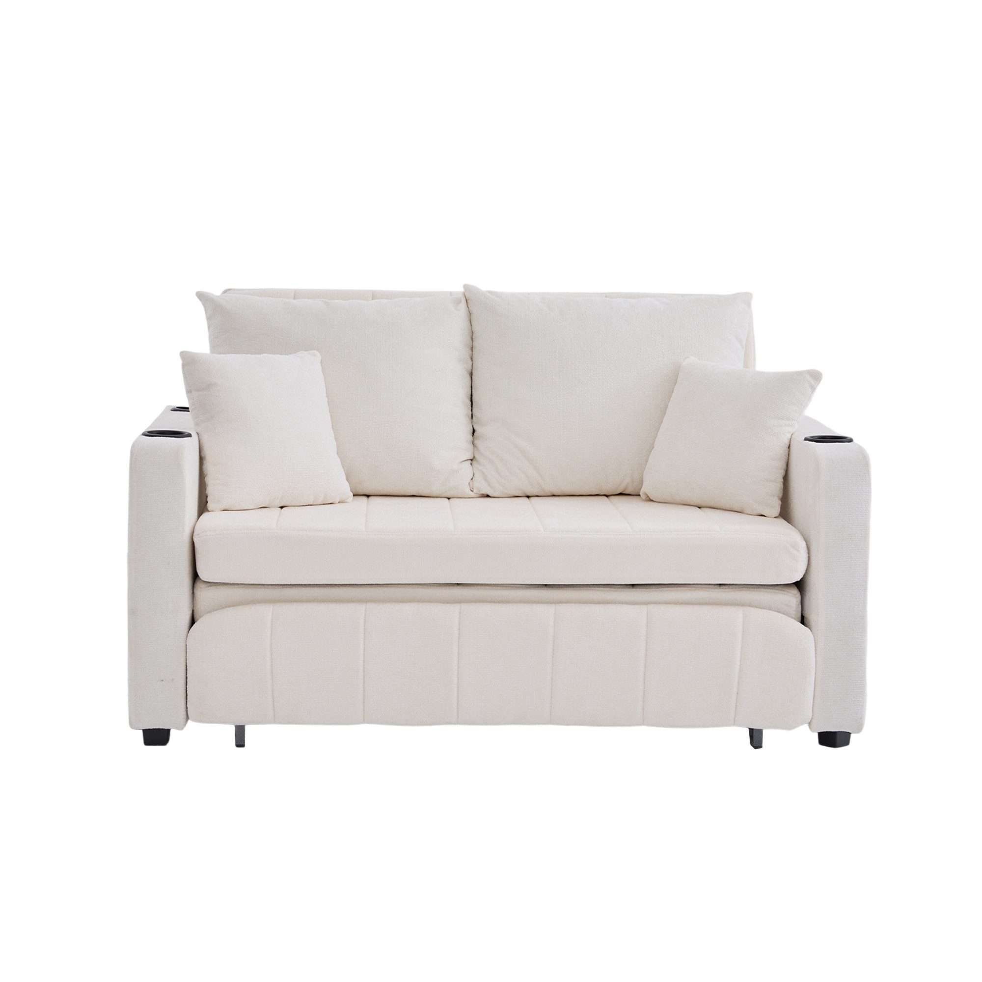 LVHOM Schlafsofa Kompakt-Sofa mit Auszieh-Bettfunktion, USB/Type-C günstig online kaufen