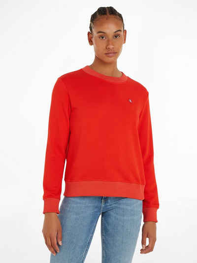 Calvin Klein Jeans Sweatshirt CK EMBRO BADGE CREWNECK mit Logopatch