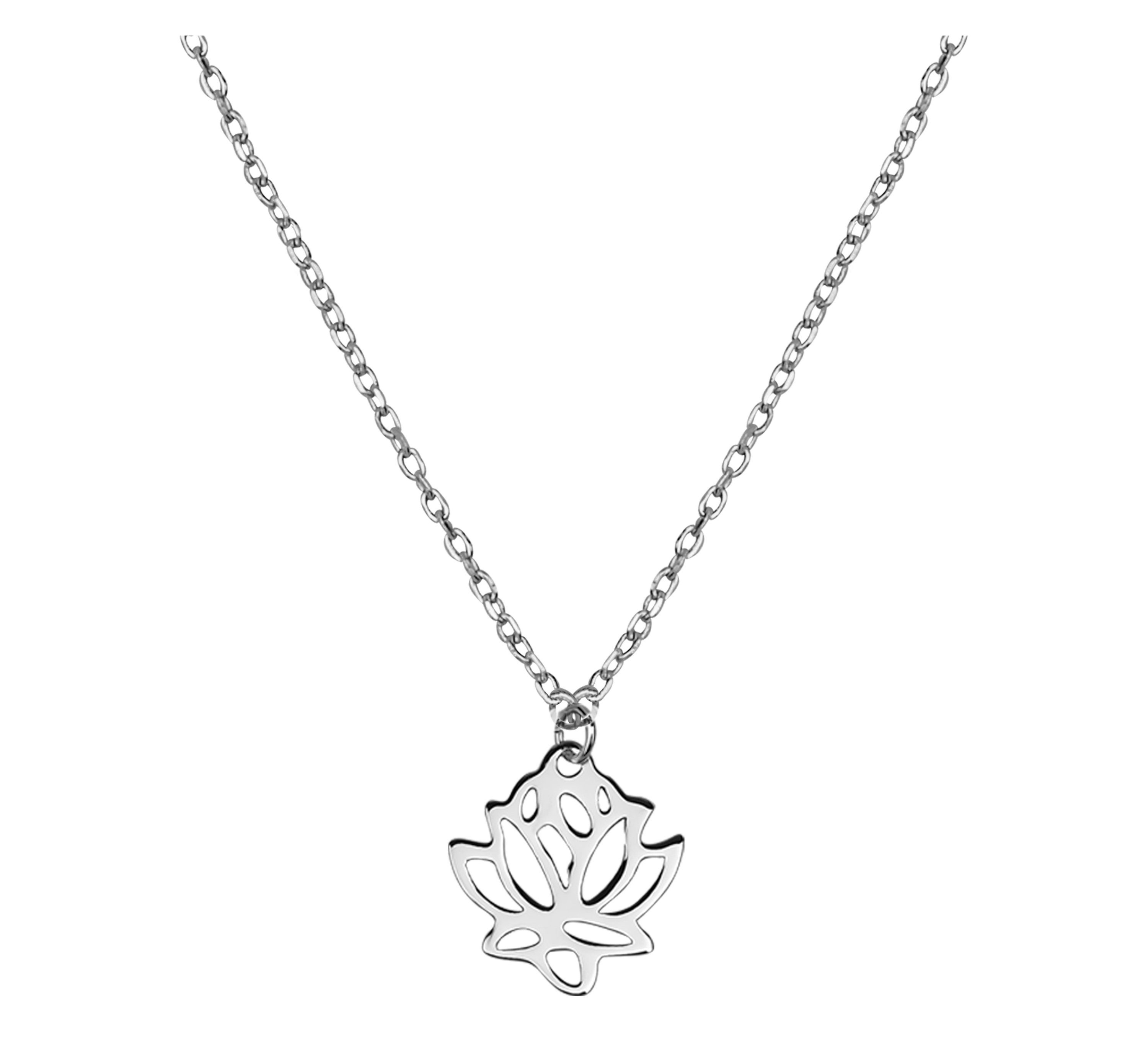 Sofia Milani Kette mit Anhänger Blume, 925 Silber Damen Schmuck