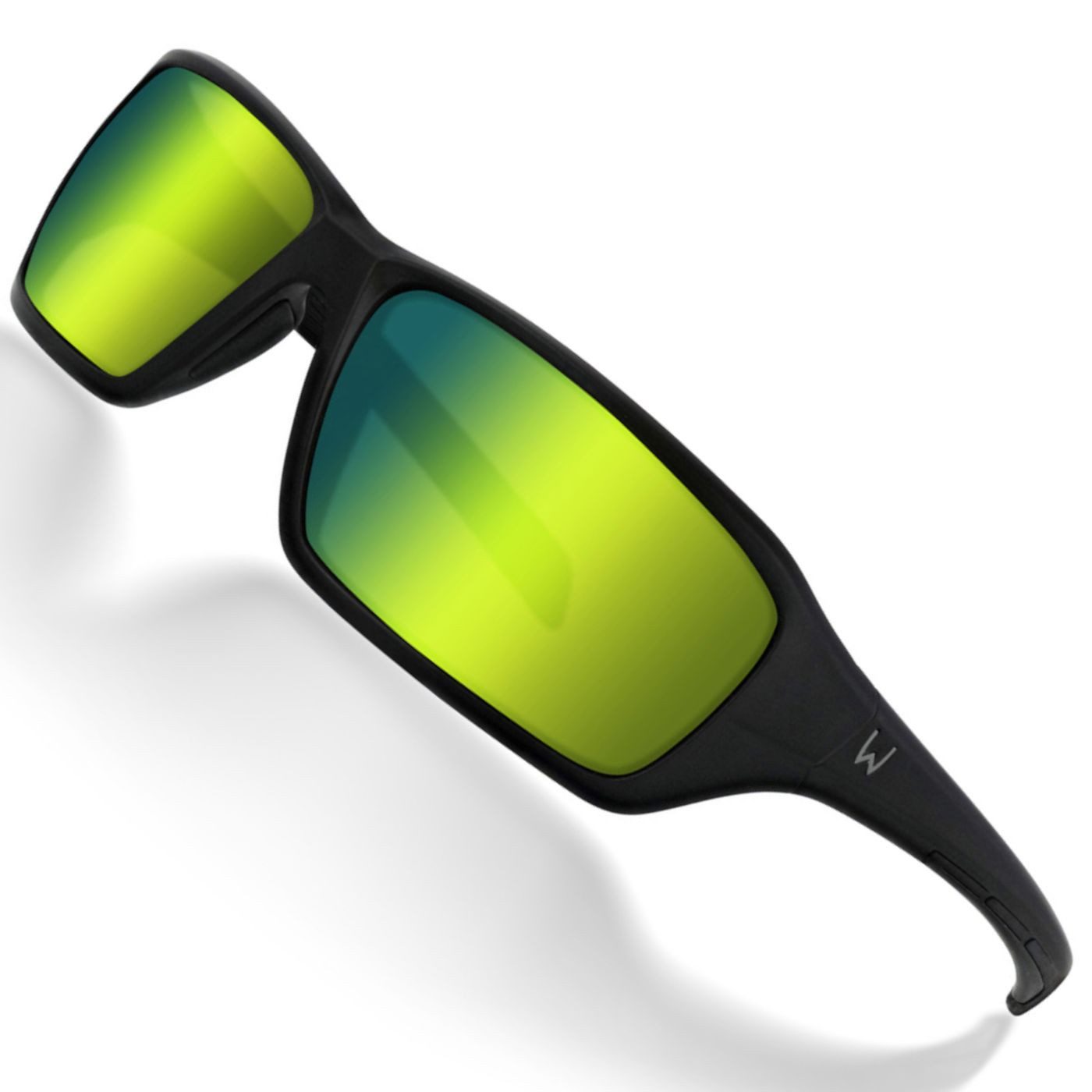 WESTIN Sonnenbrille Westin W6 Sport 15 Matte Black LB Green LM Green AR Green - Polbrille