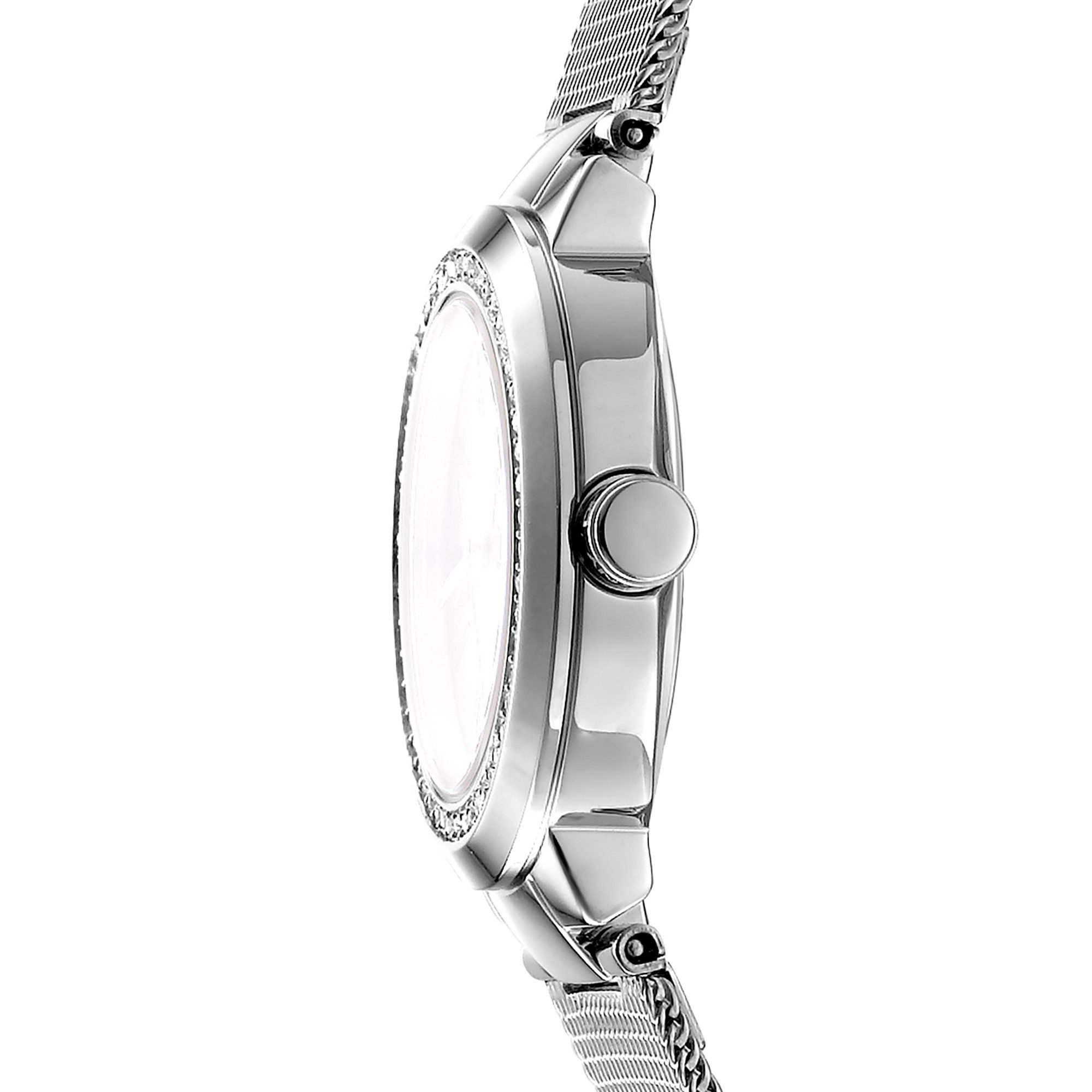 DKNY Quarzuhr Eastside Mini DK1L024M0015, Armbanduhr, Damenuhr, Edelstahlarmband, analog