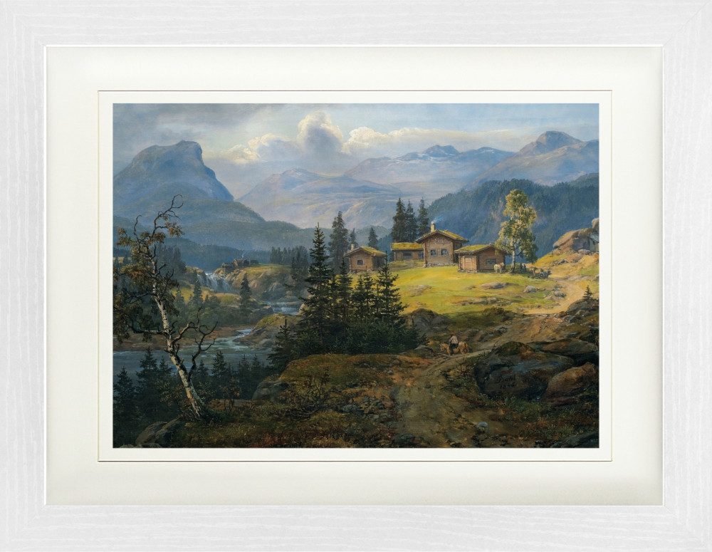 Poster Johan Christian Dahl Gerahmtes Bild Mit Edlem Passepartout