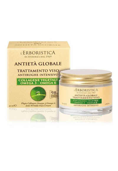 L'Erboristica Tagescreme Anti Aging Gesichtscreme 50 ml, 1-tlg., Anti-Aging Kräuter Gesichtscreme Omega 3-Omega 6