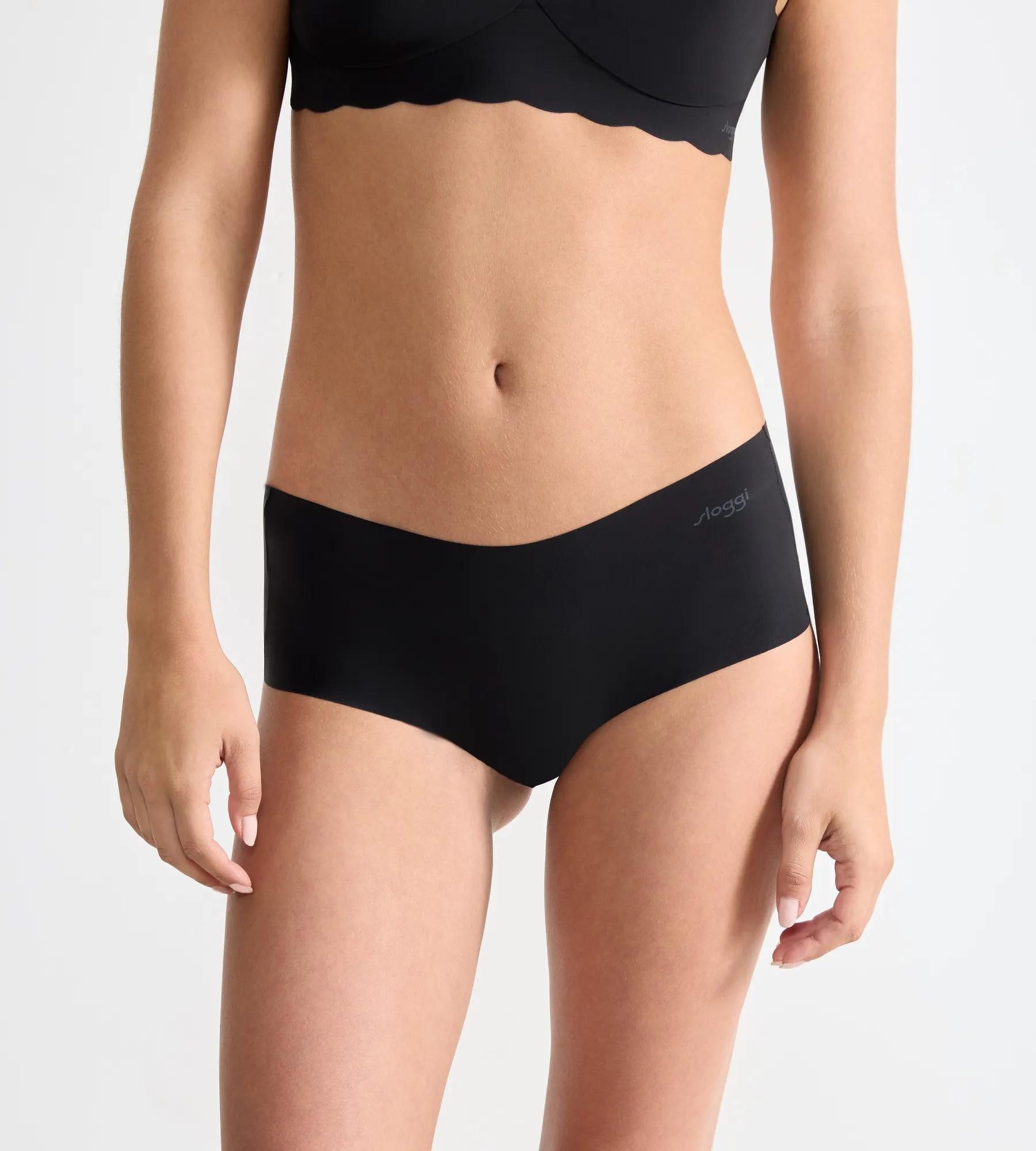 sloggi Panty ZERO Microfibre 2.0 (2er Pack) nahtlos, gewellte Abschlüsse hinten, Microfaser