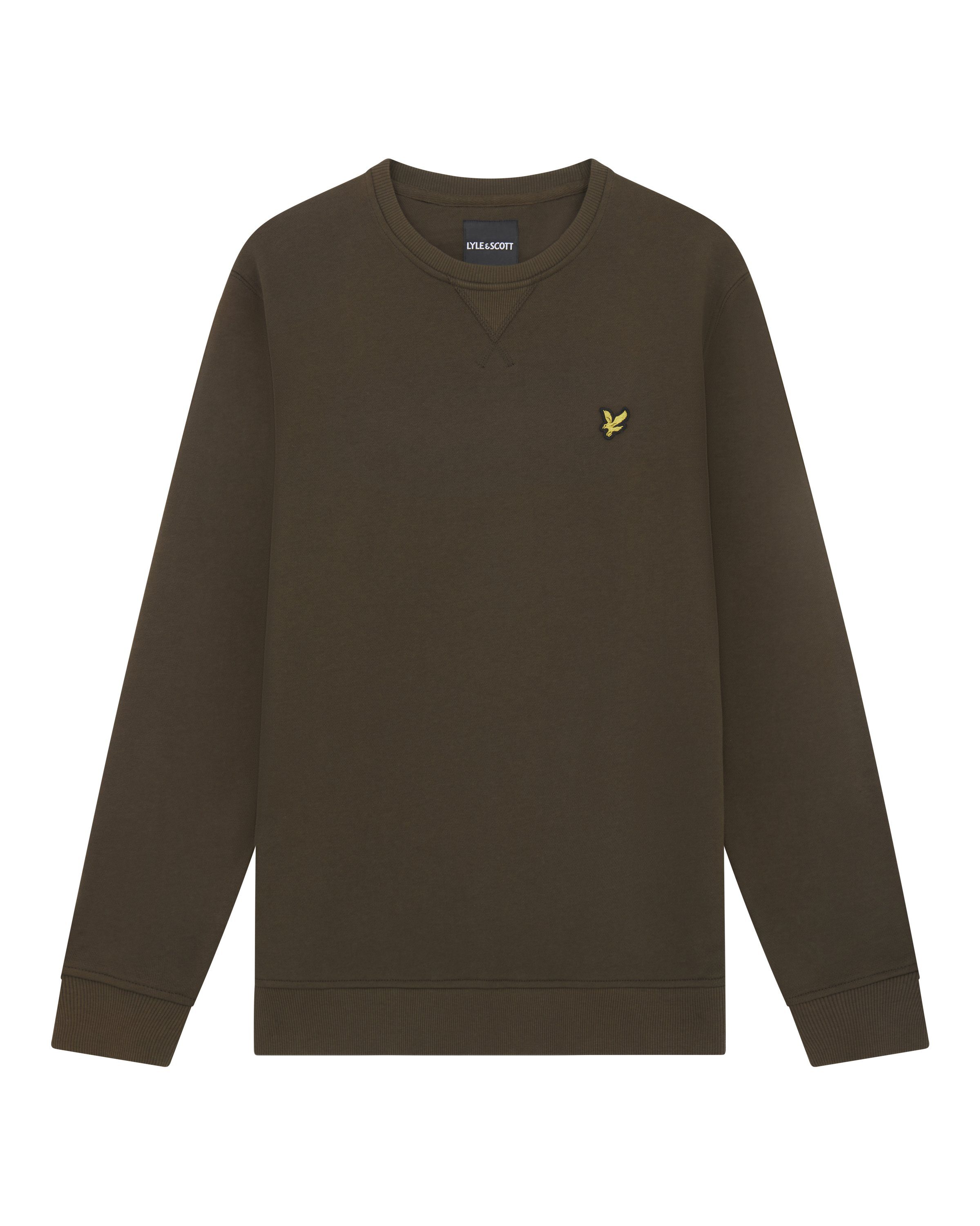 Sweatshirt Ohne Aus & Olivgrün Lyle Scott Baumwolle Kapuze 100%