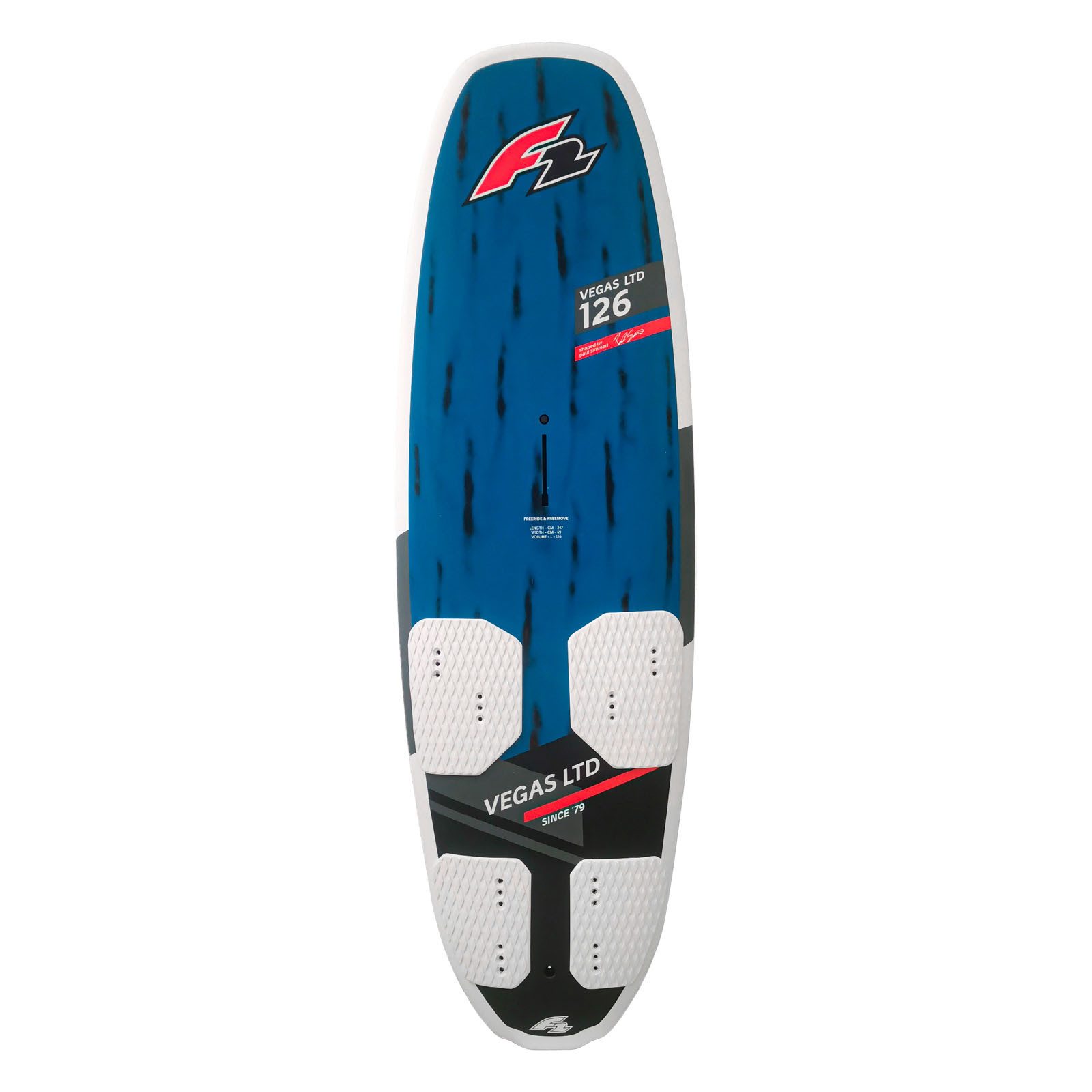 F2 Windsurfboard F2 Sale Windsurfboard Vegas LTD 126L Blau/Schwarz