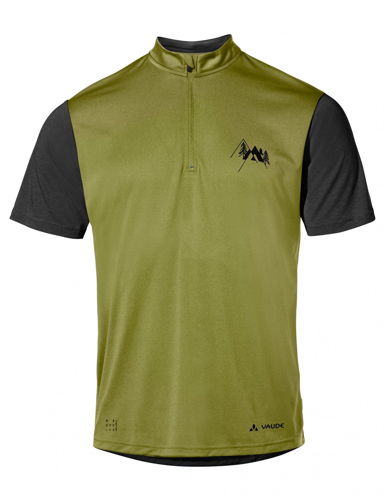 Herren Shirt Vaude Ledro Kurzarm-Radtrikot Mens Avocado Radtrikot VAUDE