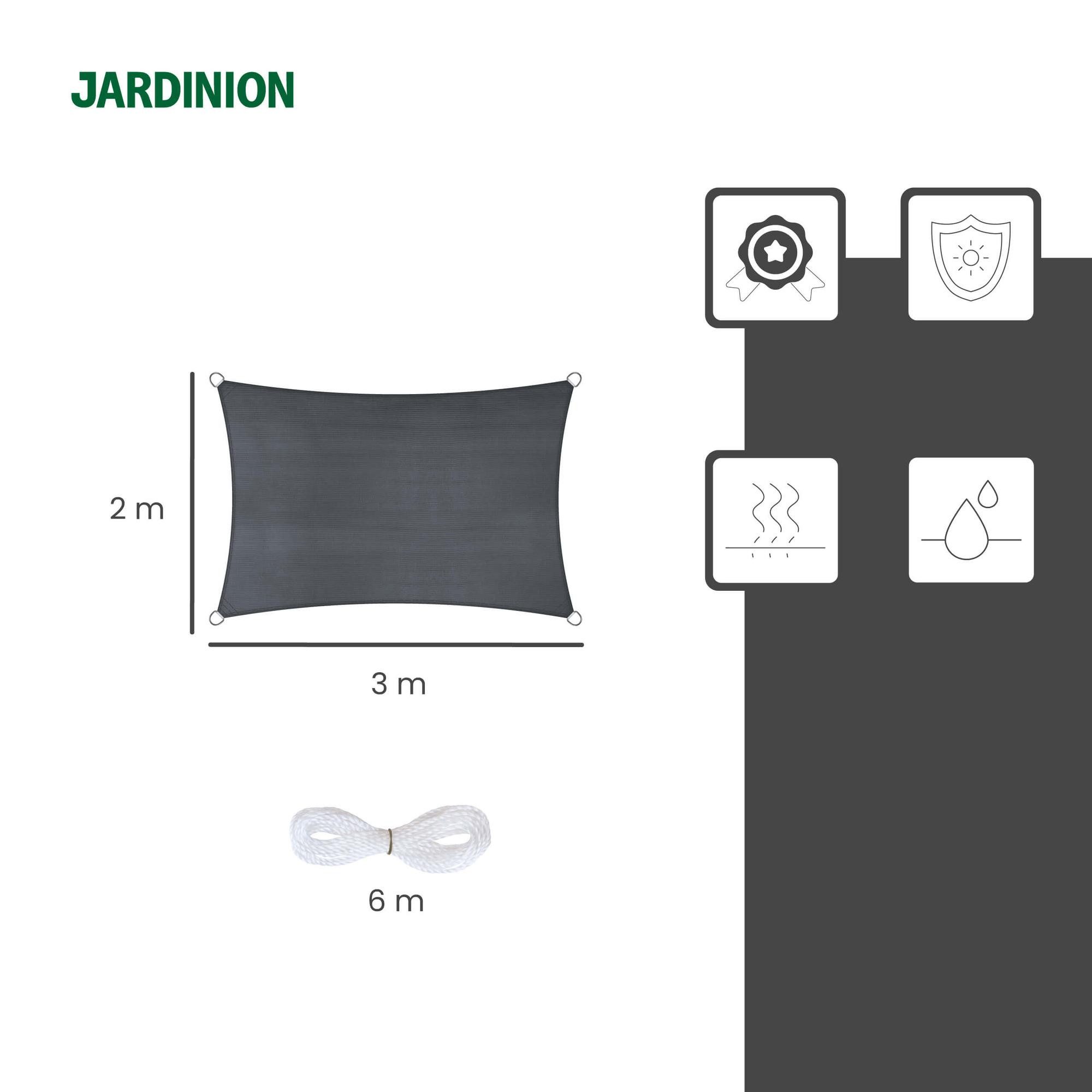 Jardinion Sonnensegel, (Rechteckig 2 x 3m günstig online kaufen