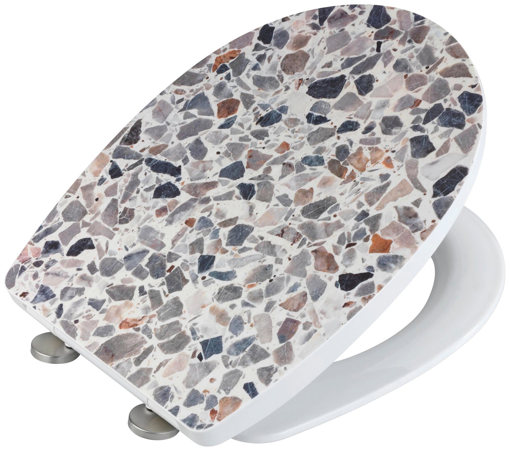 WENKO WC-Sitz Terrazzo High Gloss (1-St), günstig online kaufen