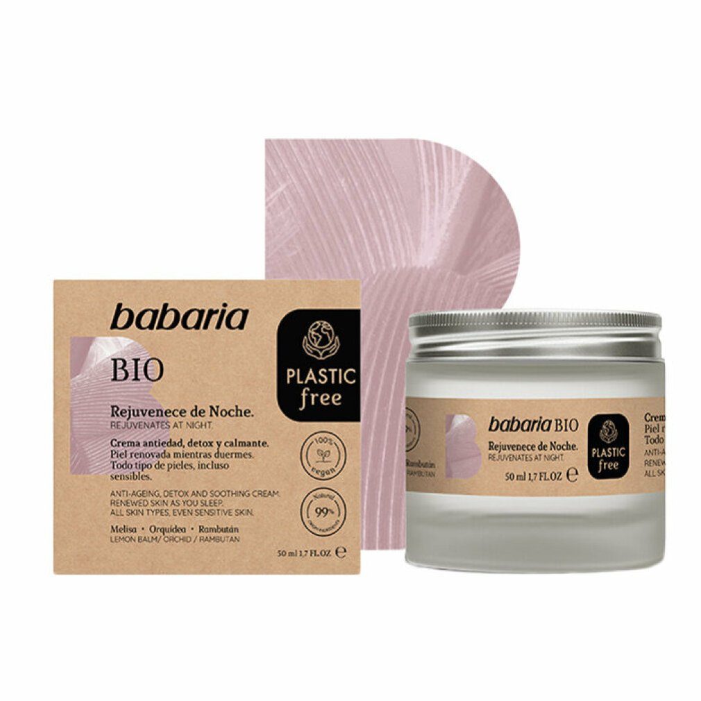 noche calmante antiedad 50 detox BIO crema ml Nachtcreme babaria