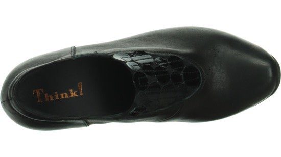 glatt AIDA mit Think! schwarz Lederinnensohle Hochfrontpumps herausnehmbarer