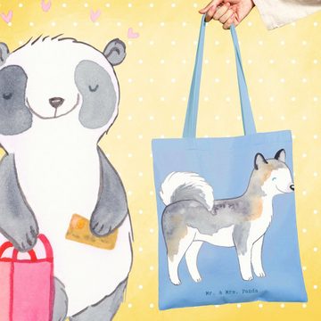 Mr. & Mrs. Panda Tragetasche Siberian Husky Moment - Sky Blue - Geschenk, Welpe, Hunderasse, Beute (1-tlg), Cross Stitching Griffe