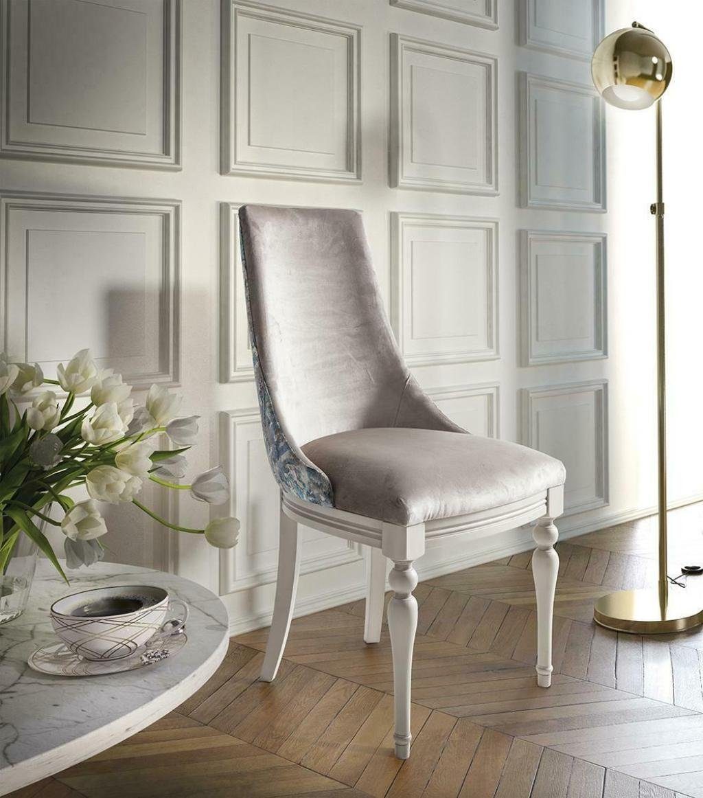 JVmoebel Stuhl 1x Stuhl Stühle Luxus Ess Lehnstuhl Wohn Designer Polster Zimmer