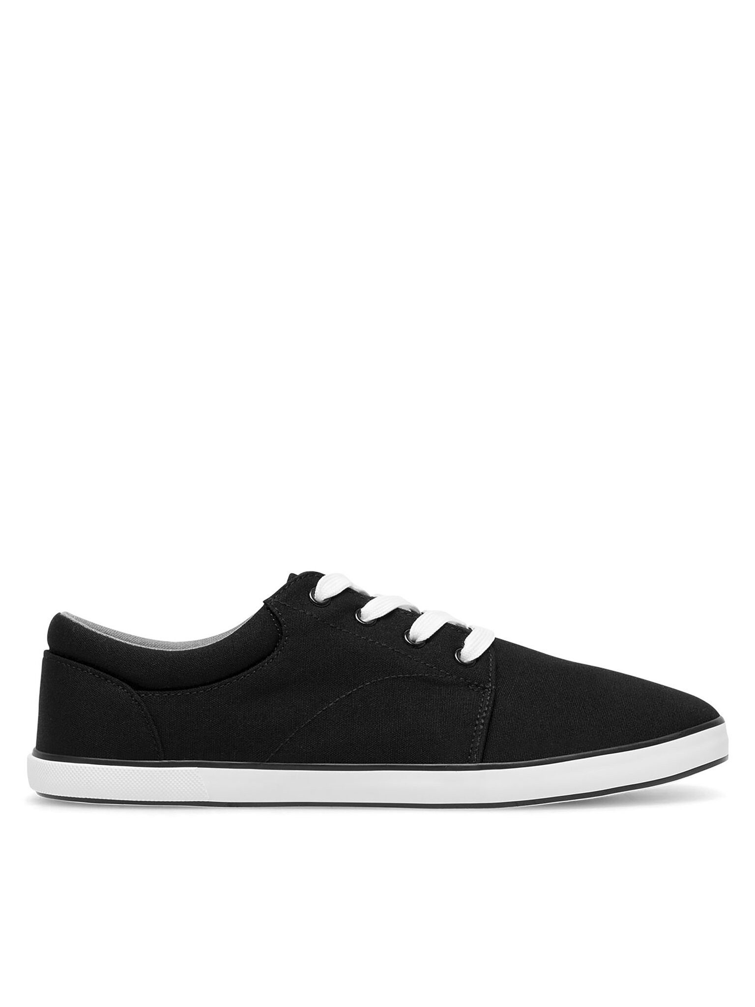 Lanetti Lanetti Sneakers aus Stoff Herren MS20347-11 Schwarz Sneaker günstig online kaufen