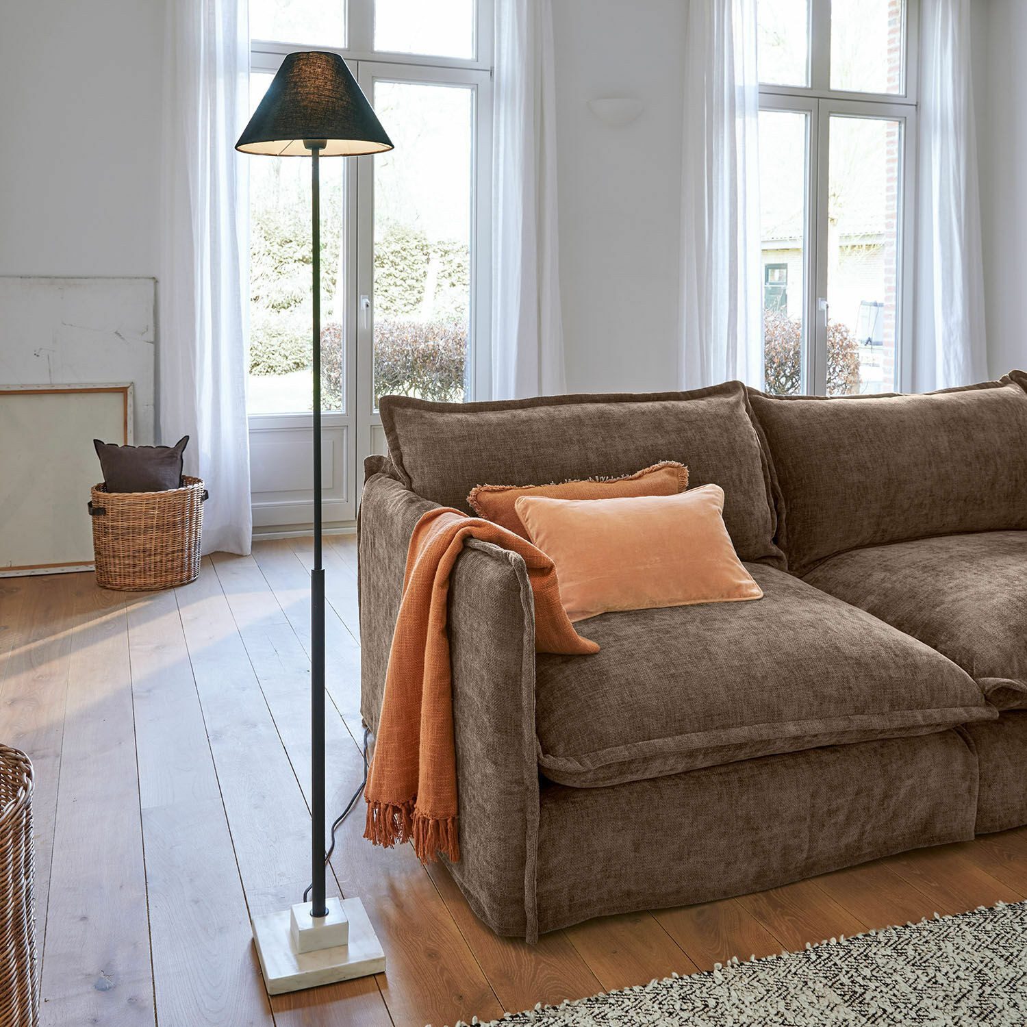 Mirabeau Stehlampe Stehlampe Orvienne schwarz/weiß