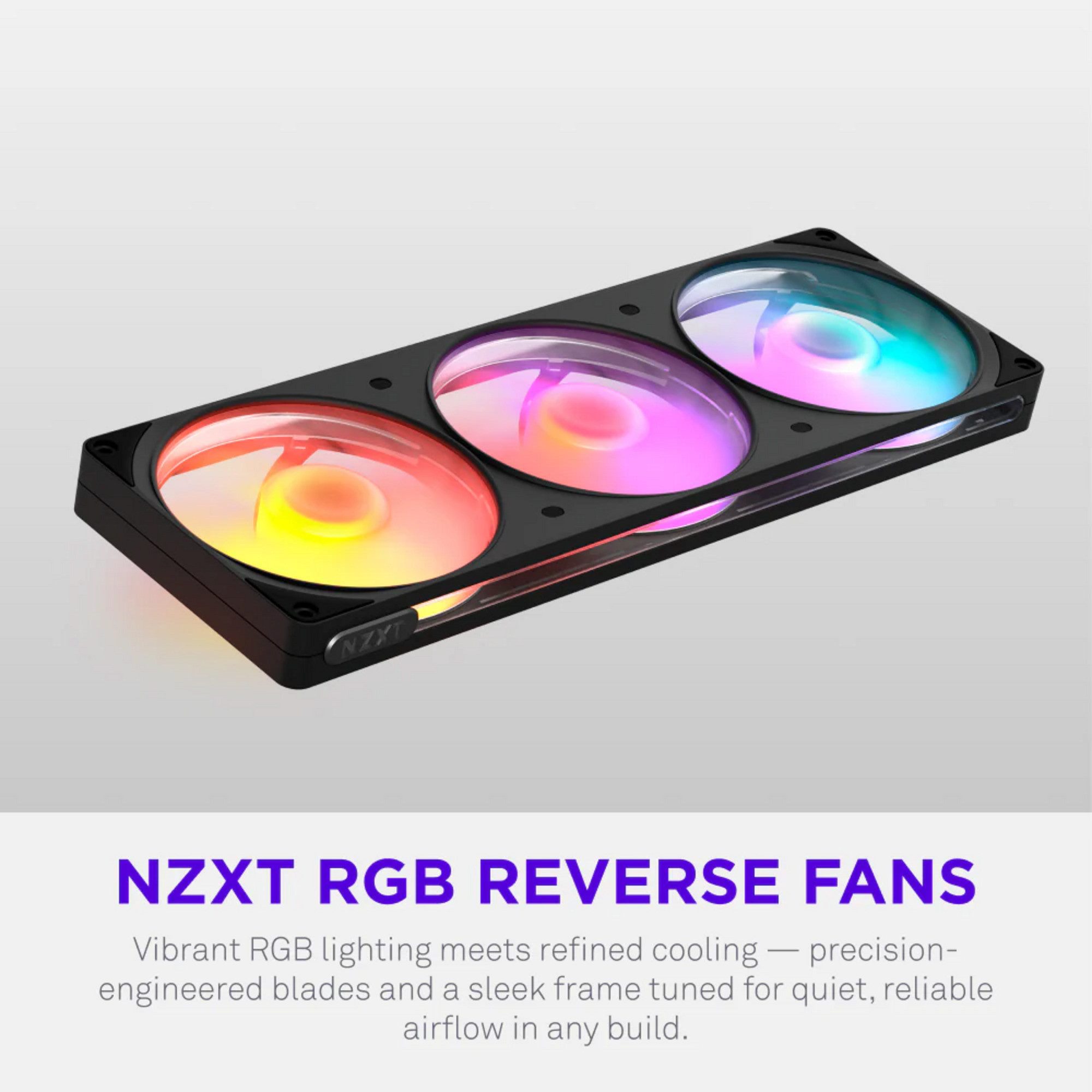 NZXT Gehäuselüfter NZXT F360 RGB, Gehäuselüfter, (Reverse)