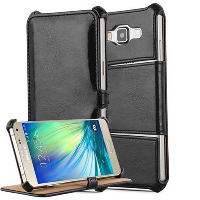 Cadorabo Handyhülle Book Hot Stand Samsung Galaxy A5 2015 Klappbare Handy Schutzhülle - Hülle - mit Standfunktion Eckhalterung