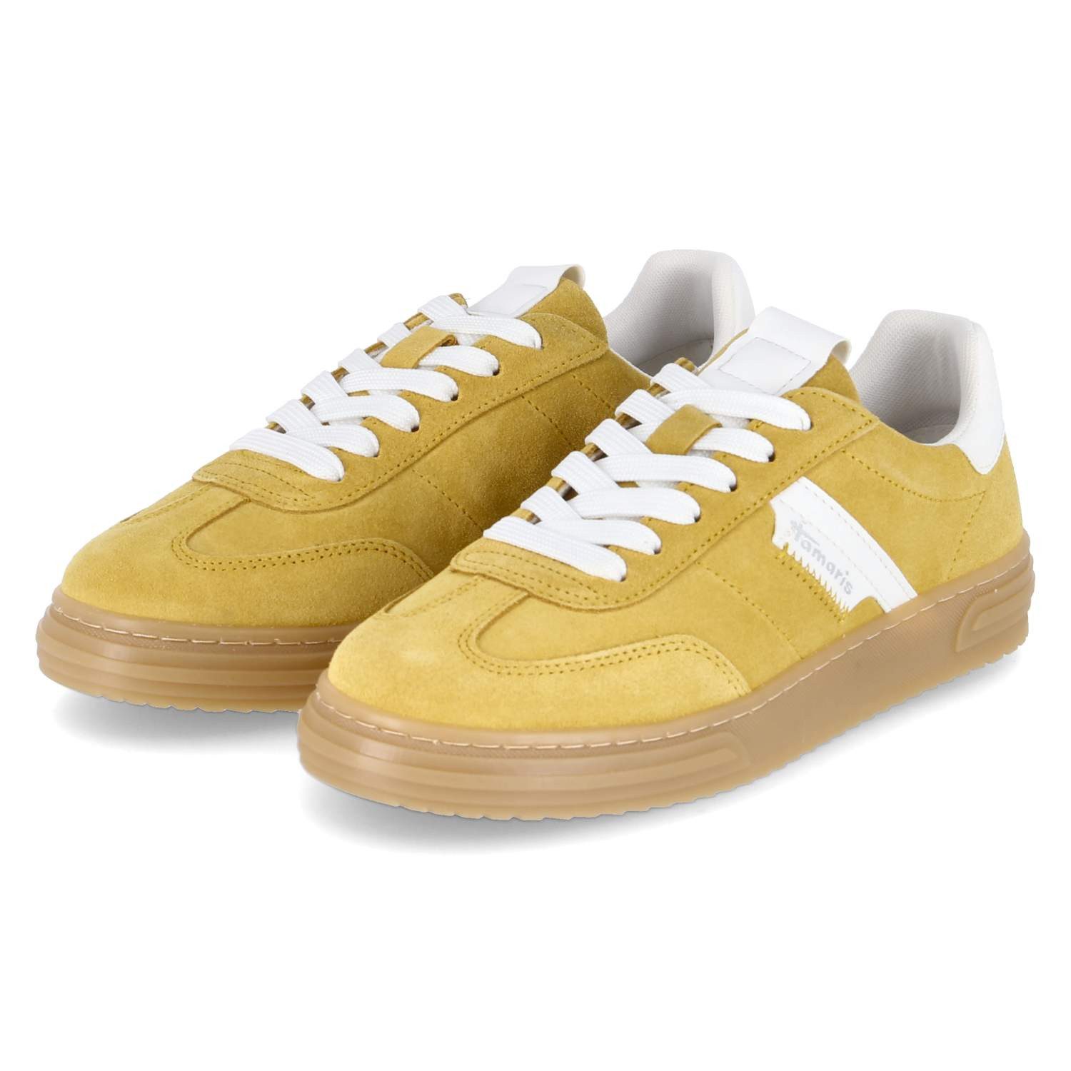 Tamaris Tamaris 1-23788-42-6A0 Damen Leder und Synthetik yellow Schnürschuh