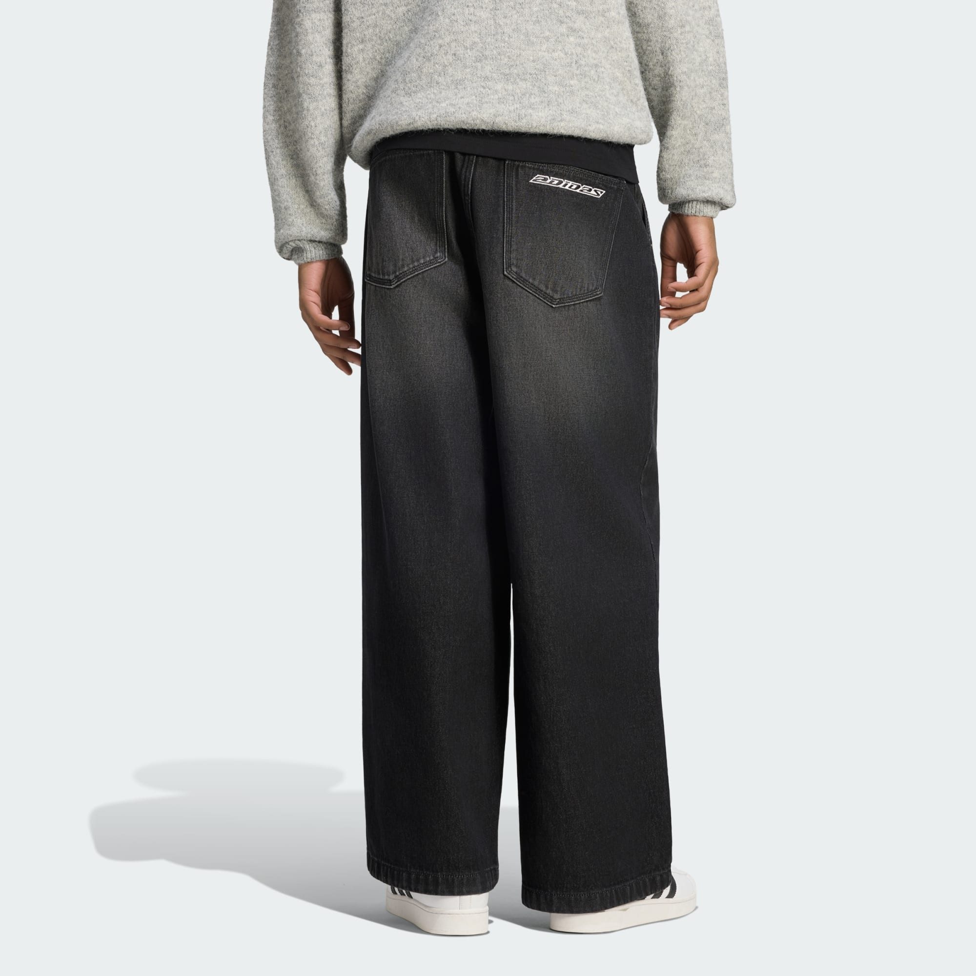 adidas Originals Weite Jeans JEANS, MITTELHOCH, WEITES BEIN (1-tlg)