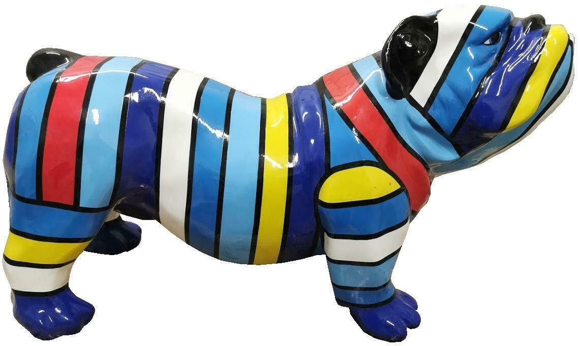 JVmoebel Gartenfigur, Abstrakte Fisch Hund Handarbeit Dekoration Wohn Skulpturen Statuen