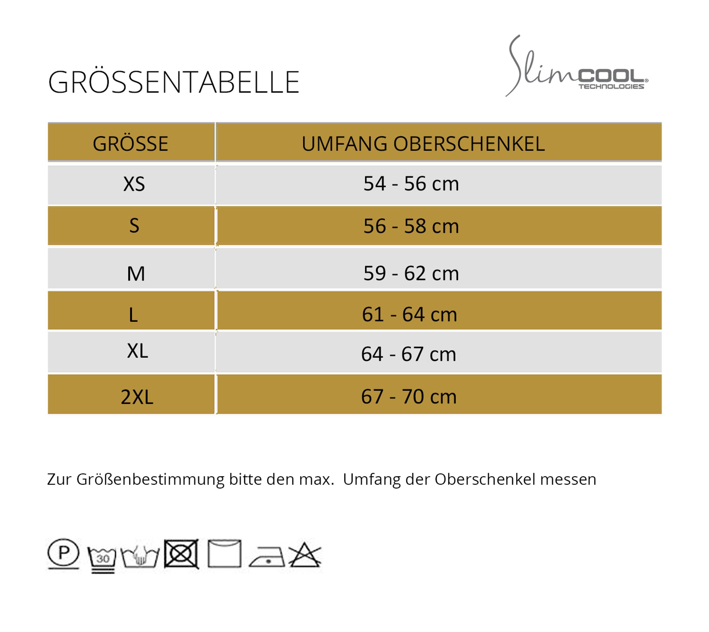 SlimCOOL Shapingpants Abnehmen durch Kühlung, PowerChaps, Cryo Shapewear (aktiviert m. Wasser) individuell einstellbar dank Gürtel