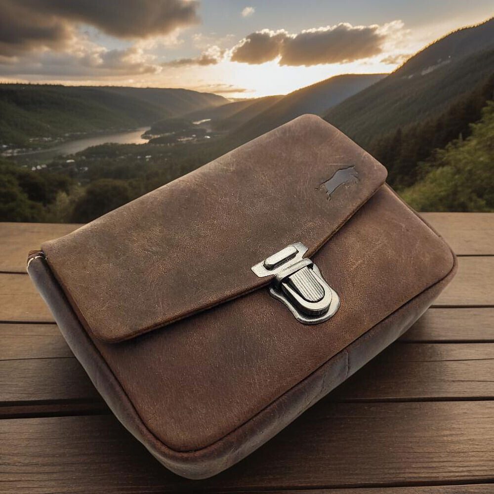 Ven Tomy Gürteltasche echt Leder Hüfttasche für Biker und Abenteurer, rusti günstig online kaufen