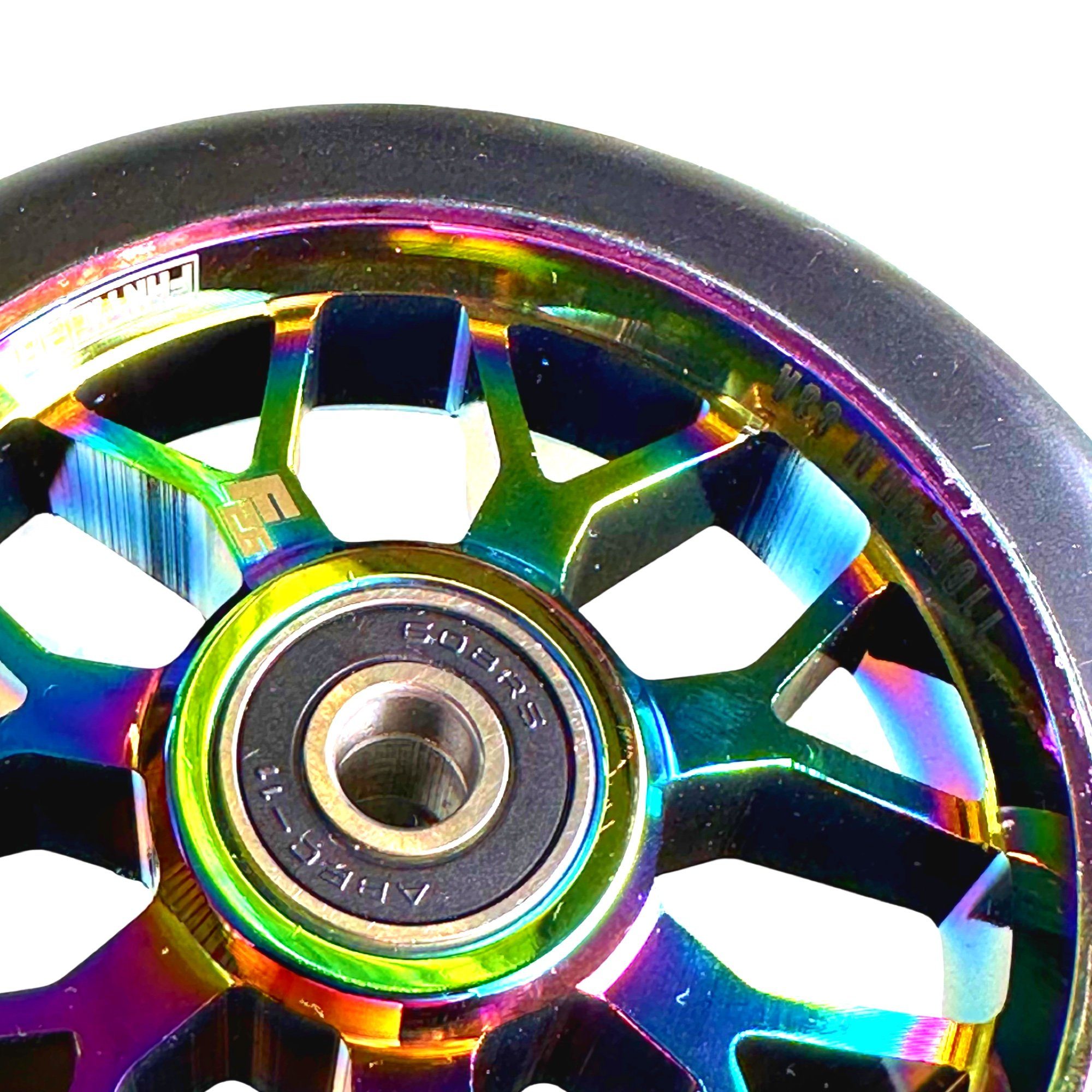 Fantic26 Stuntscooter Fantic26 Spy7 Stunt-Scooter Rolle 110mm Abec11 Neochrome/Pu Schwarz