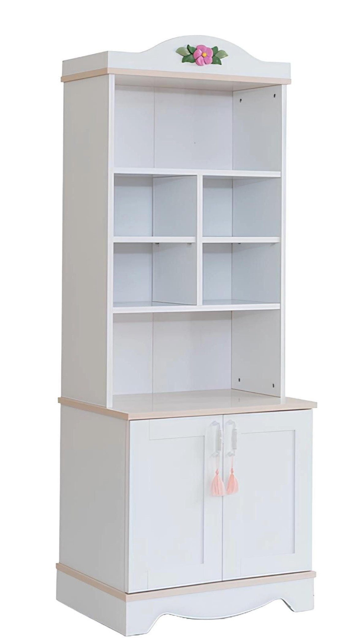 Xlmoebel Bücherregal Weißes Holz-Bücherregal im modernen Design für Kinderzimmer, 1-tlg., Hergestellt in Europa