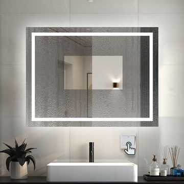 duschspa Badspiegel 50-160 cm Wandspiegel mit LED Belechtung, Wandschalter
