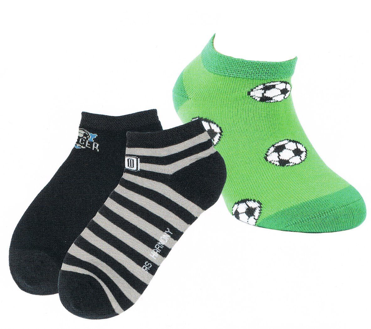 Riese Sneakersocken Riese Jungen Sneaker Strümpfe 3er Pack Soccer Fußball Gr. 23-26 (3-Paar)