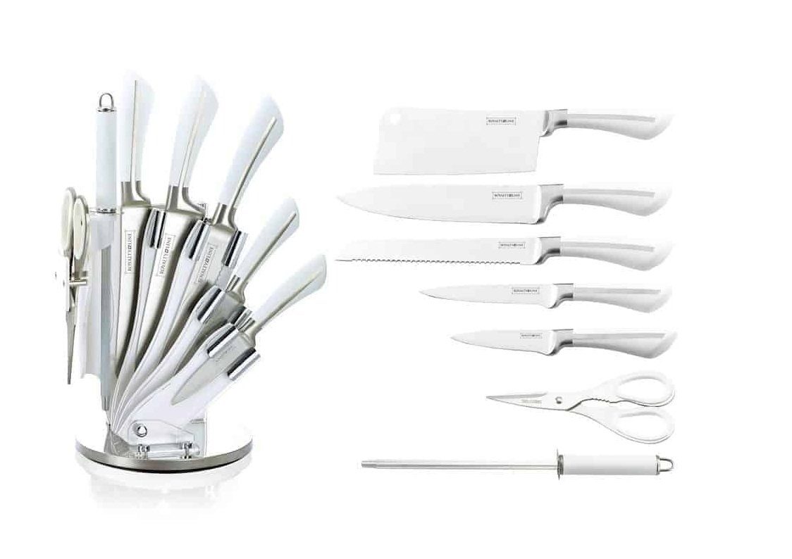 Royalty Line Ножиblock Ножи Kochmesser Ножиständer Ножиset 8-tlg. Royalty Line weiß