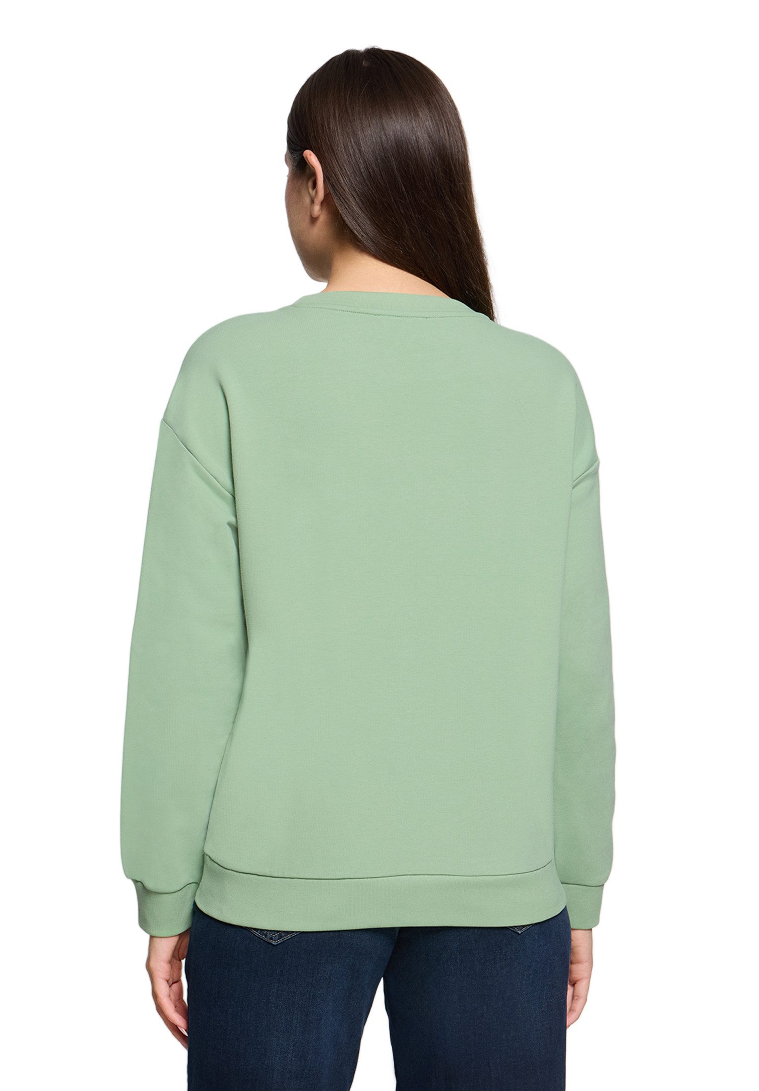 Cartoon Sweatshirt Damen mit Rippbündchen