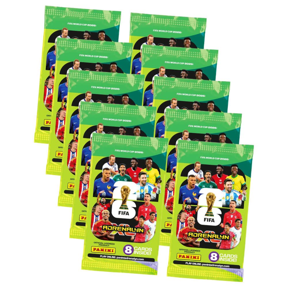 Panini Sammelkarte Fifa World Cup 2026 Adrenalyn XL - WM Trading Cards Sammelkarten, - 10 Booster
