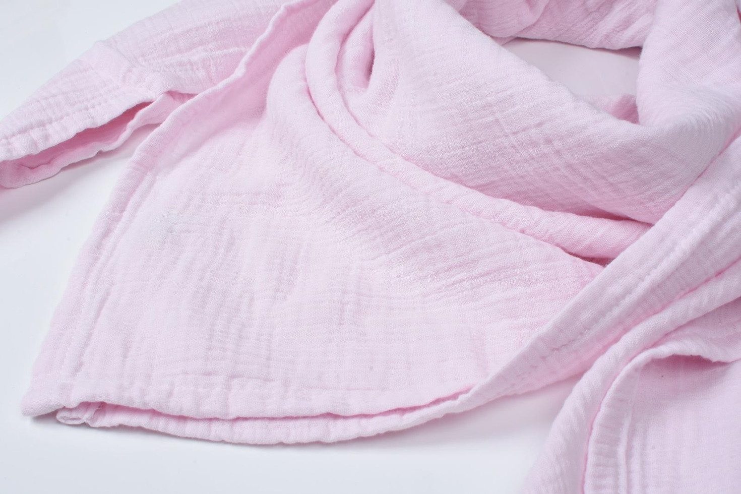 Musselin Welt Halstuch Musselin Halstuch in Rosa aus Biobaumwolle günstig online kaufen