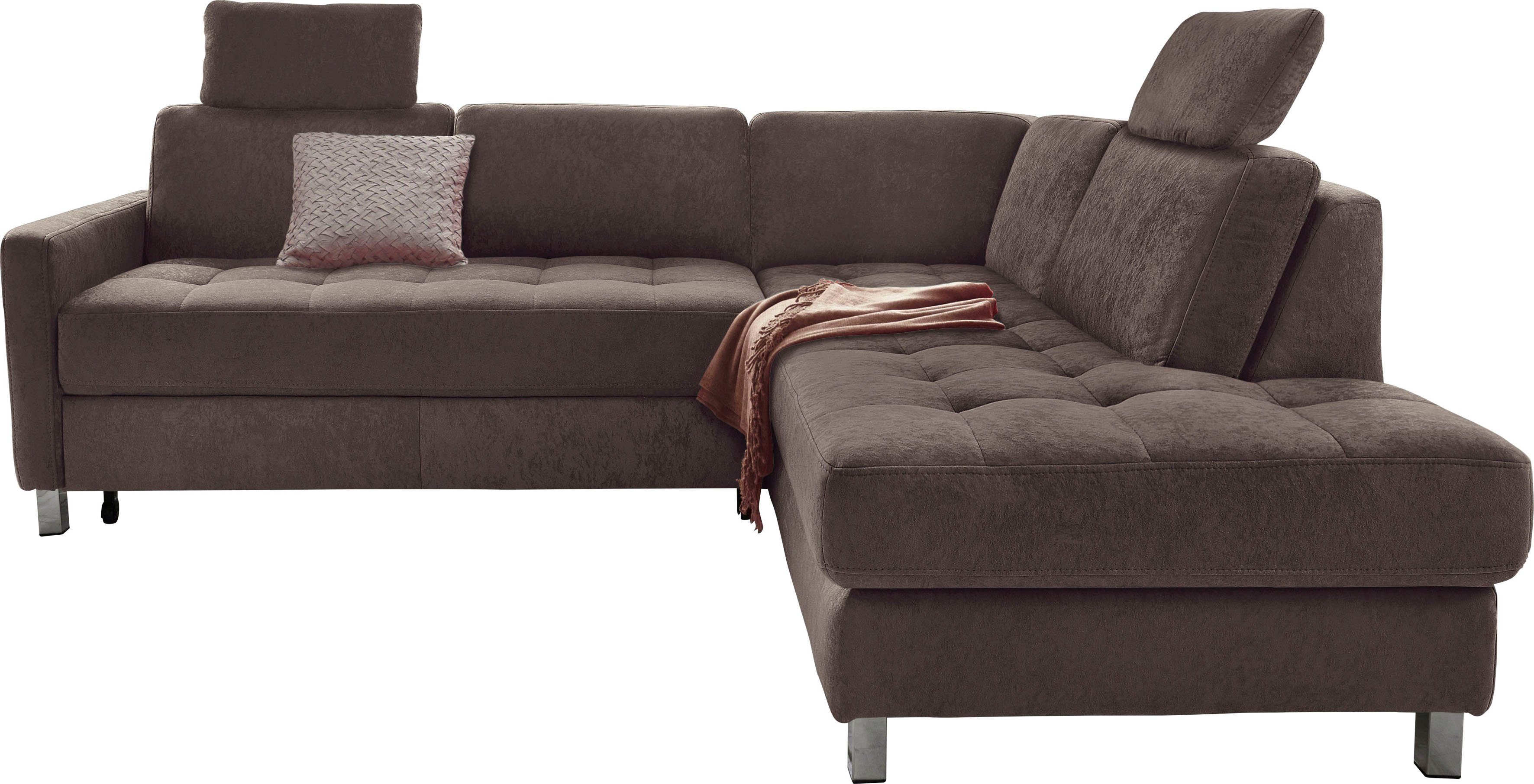 sit&more Ecksofa "Pablo L-Form", wahlweise mit Bettfunktion günstig online kaufen