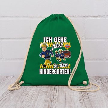 Shirtracer Turnbeutel Ich gehe jetzt in den Kindergarten!, Feuerwehrmann Sam Tasche