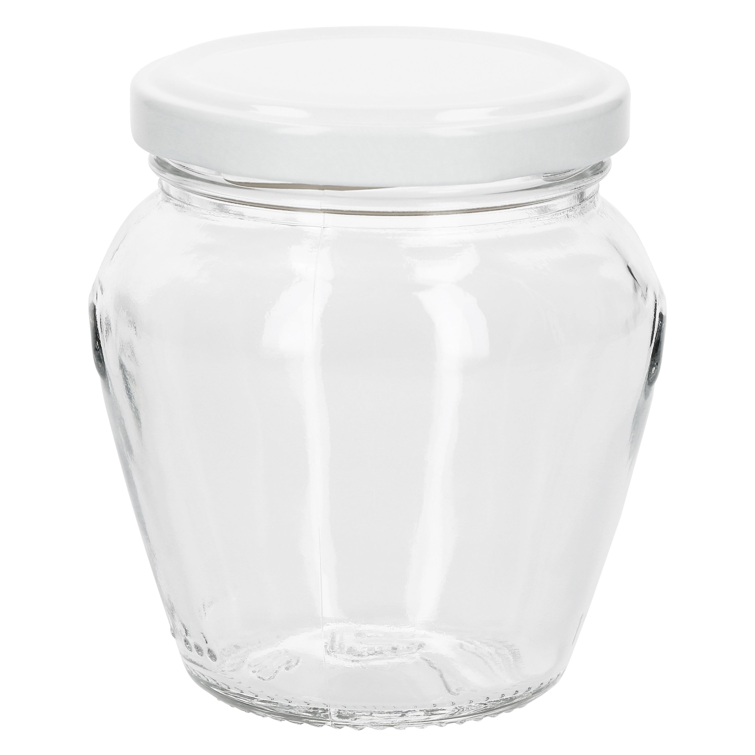 MamboCat Vorratsglas 20er Set Marmeladenglas Vaso Orcio 212ml + To63 Deckel weiß, Glas – Bild 4 von 5