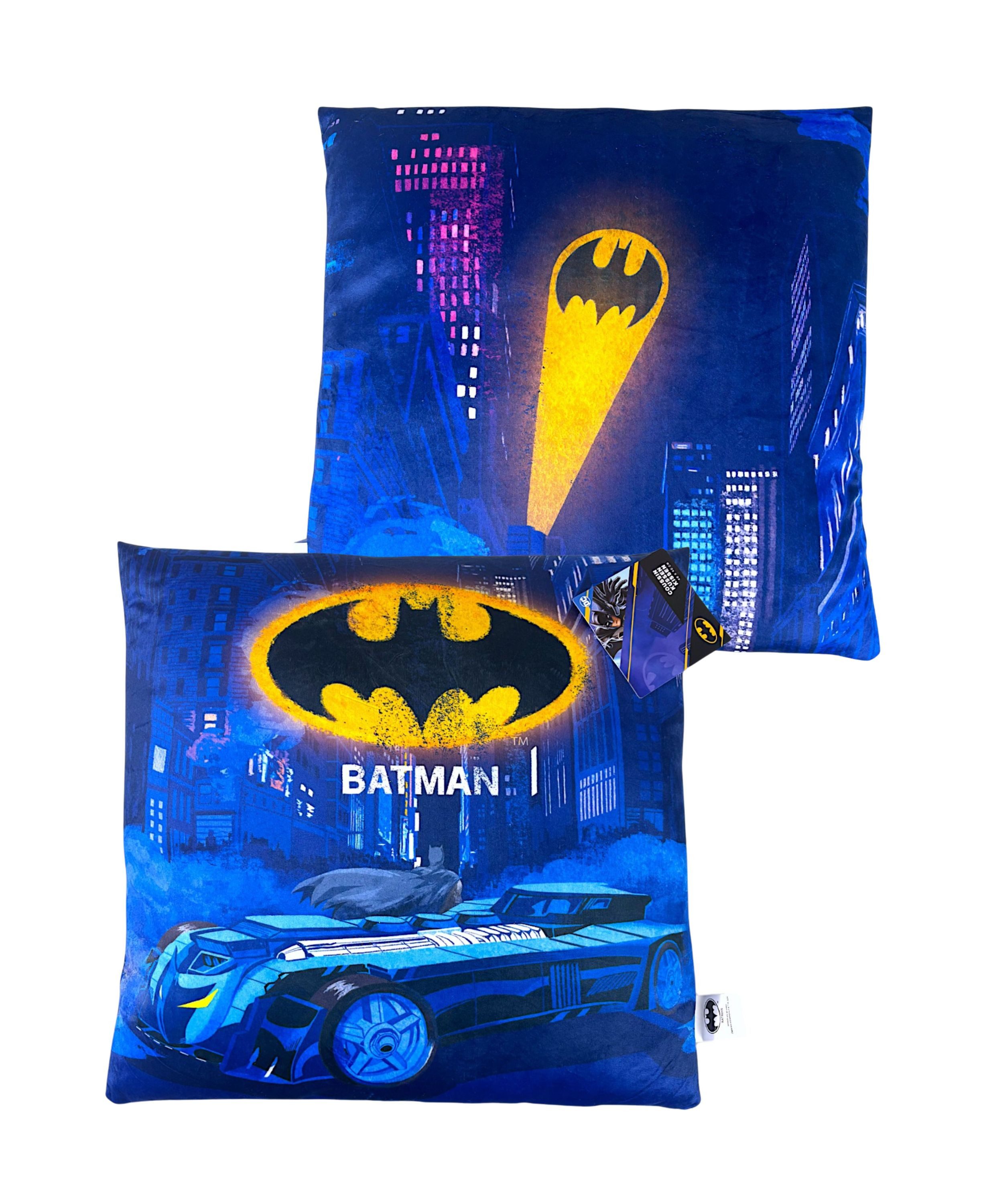 Batman Dekokissen DC Comics, Zimmerdeko - Kuschelkissen 40 x 40 cm