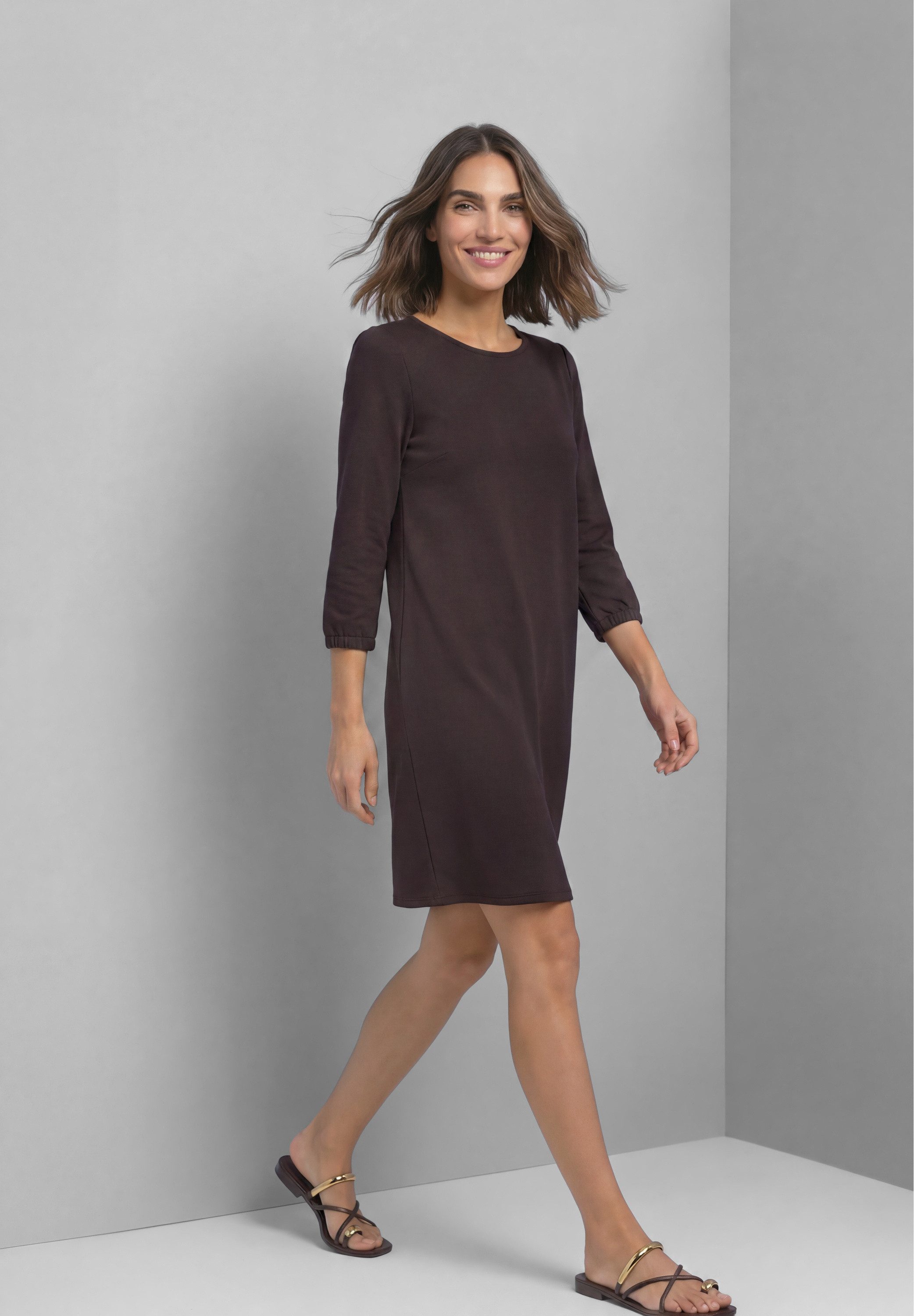 STREET ONE Sommerkleid in Unifarbe
