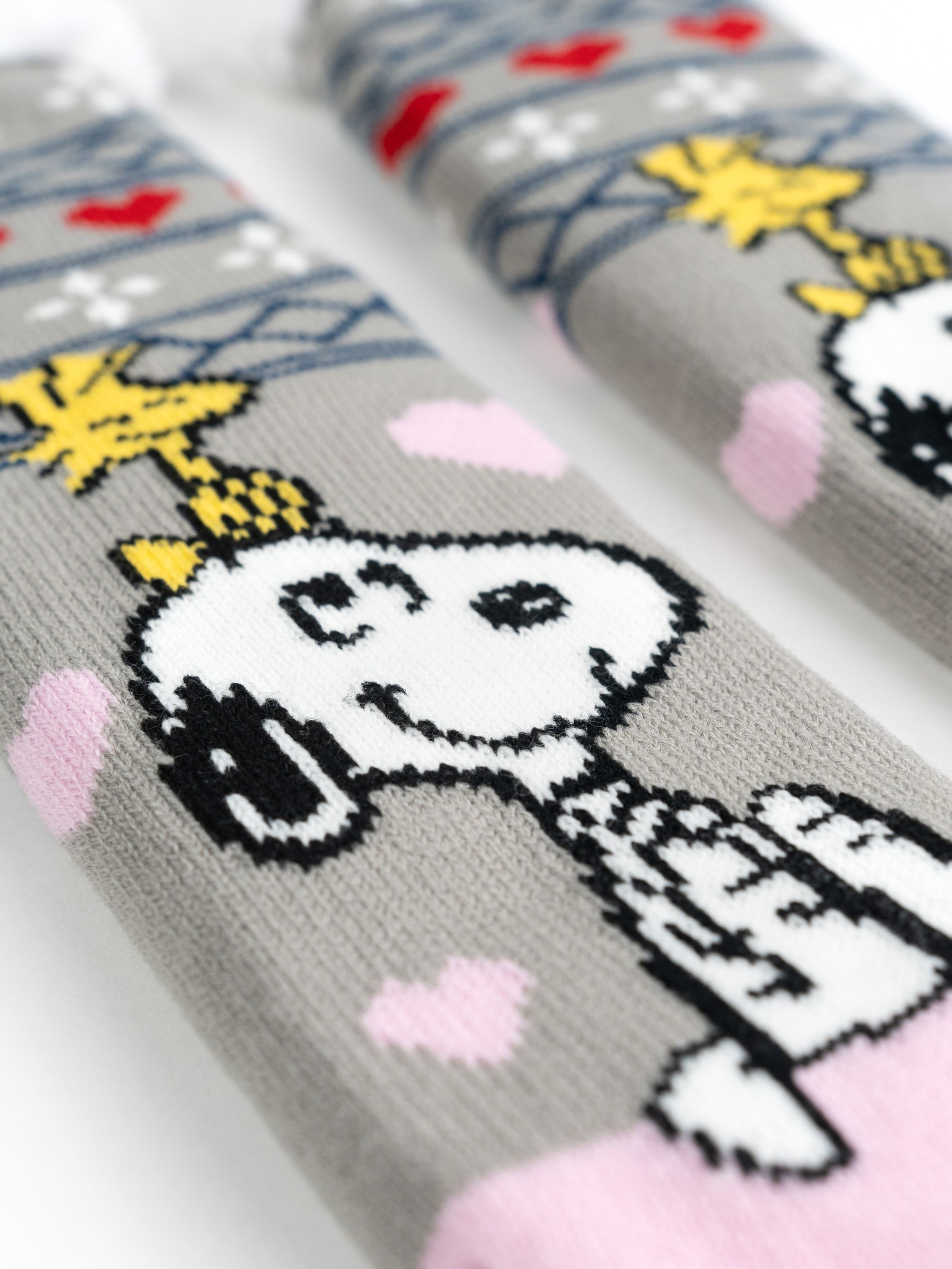 United Labels® Haussocken Peanuts Snoopy Hüttensocken Haussocken Kuschelsocken Wintersocken