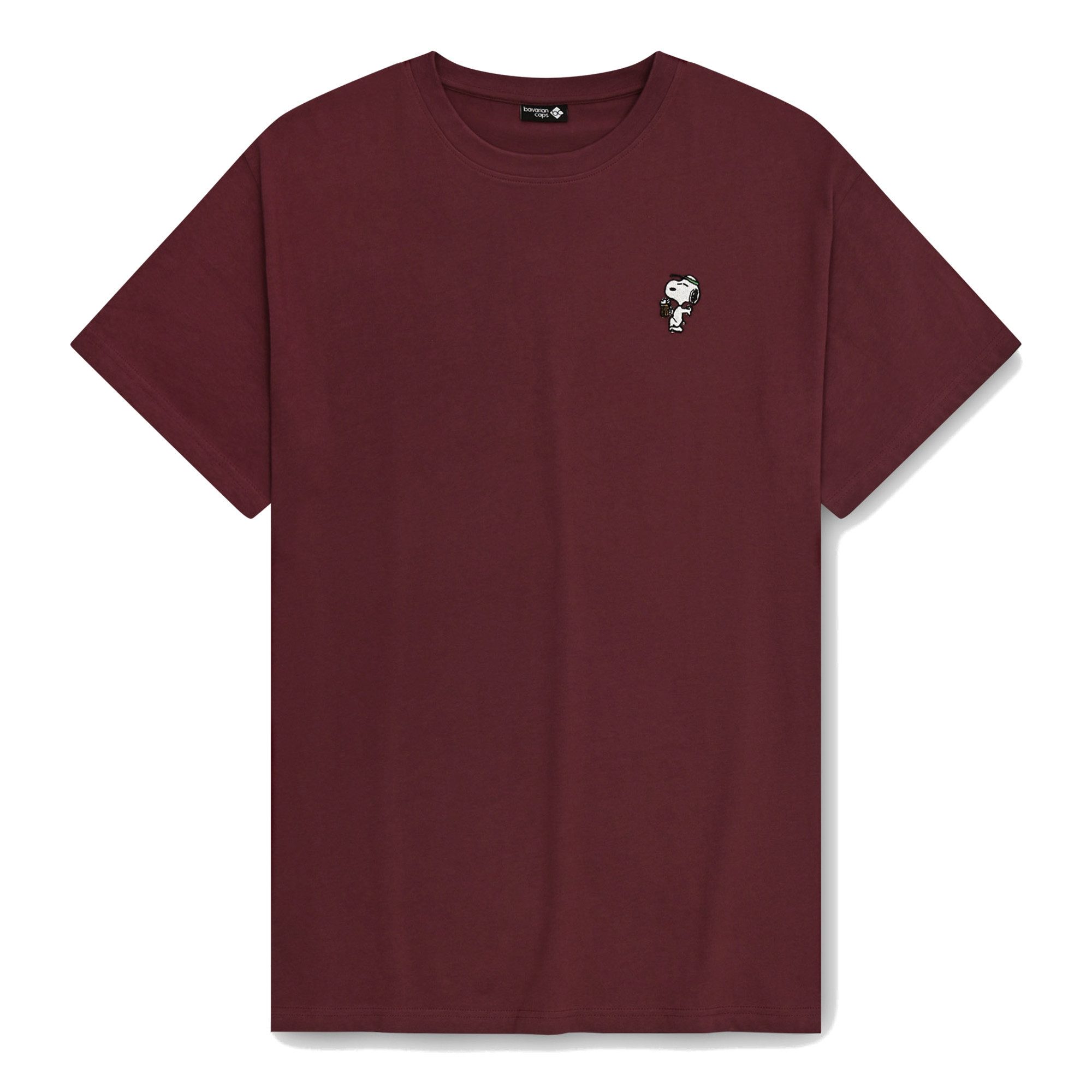 Bavarian Caps T-Shirt Bavarian Caps T-Shirt "Peanuts: Prost, Snoopy" - dunkelrot (T-Shirt, T-Shirt)