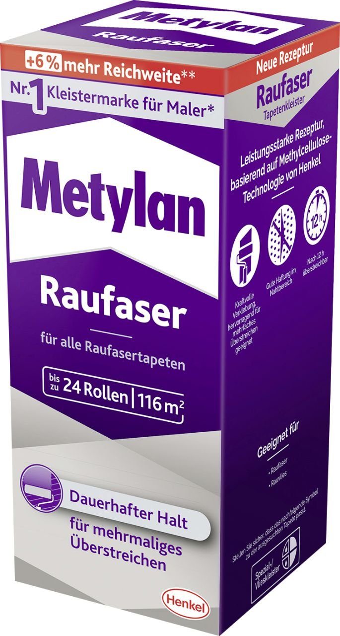 Metylan Kleister Raufaser Paket 720 Tapetenkleister Metylan g