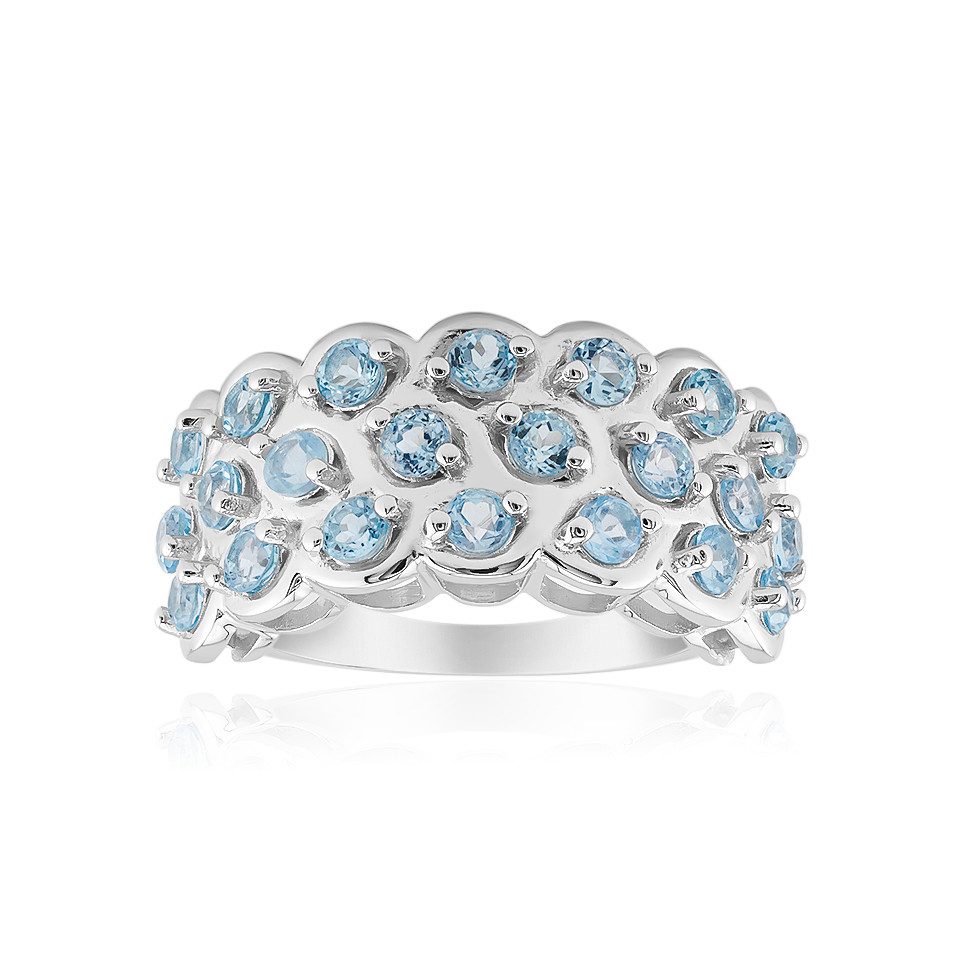 Cavill Silberring Schweizer Blautopas Silberring, 1,544 günstig online kaufen
