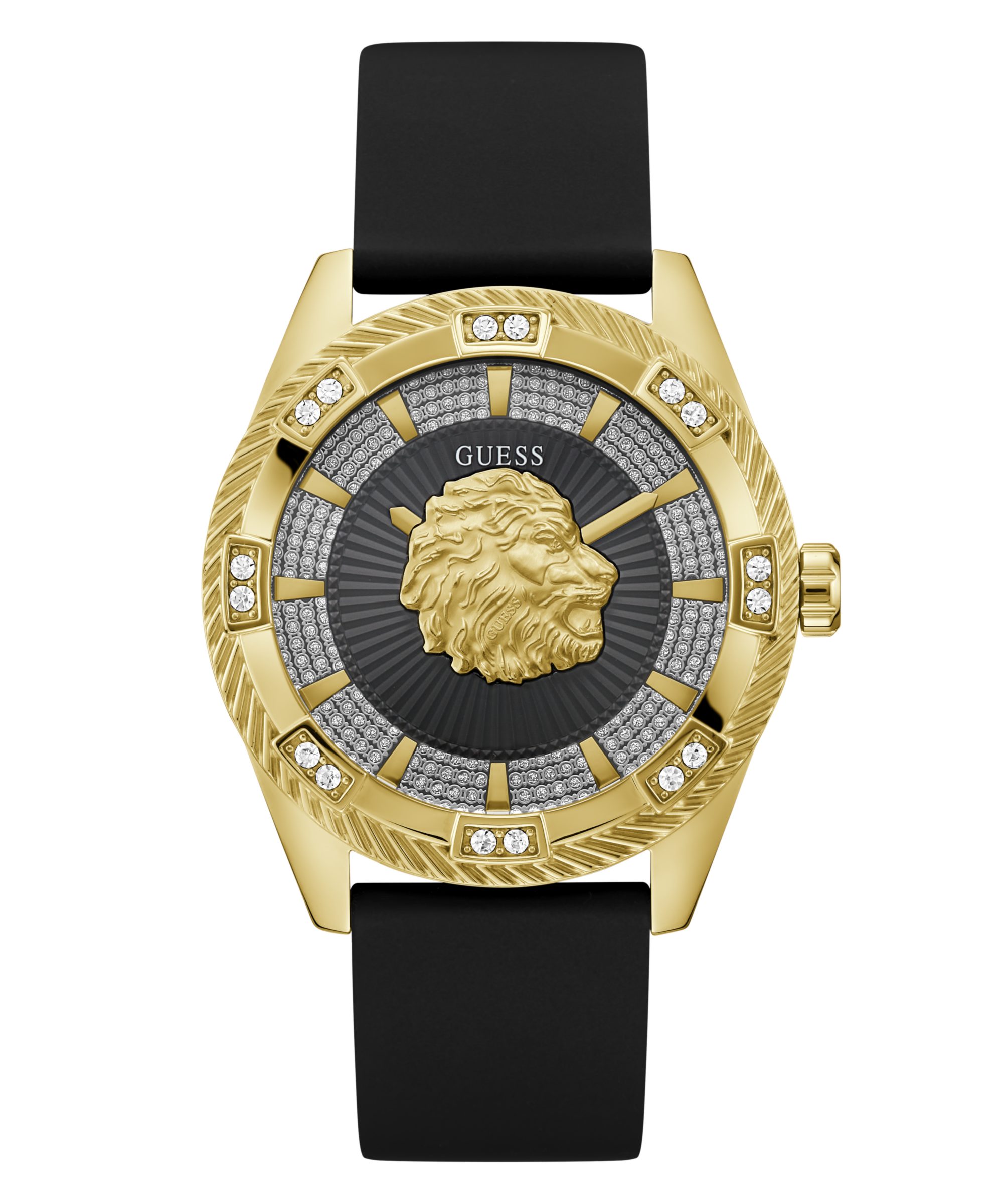 Guess Quarzuhr BEAST GW1138G2, Armbanduhr, Herrenuhr, Silikonarmband, analog