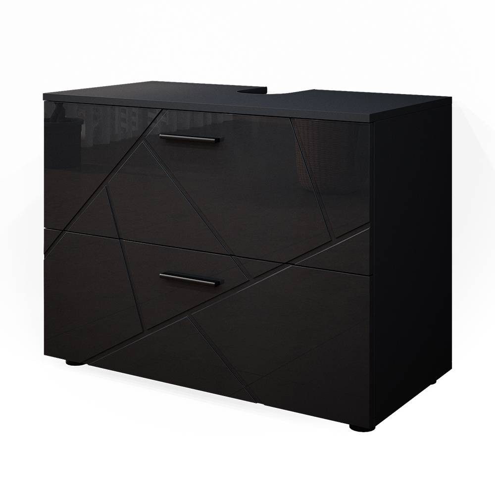 Vicco Waschbeckenunterschrank Irma, Anthrazit Hochglanz, 80 x 59 cm (1-St)