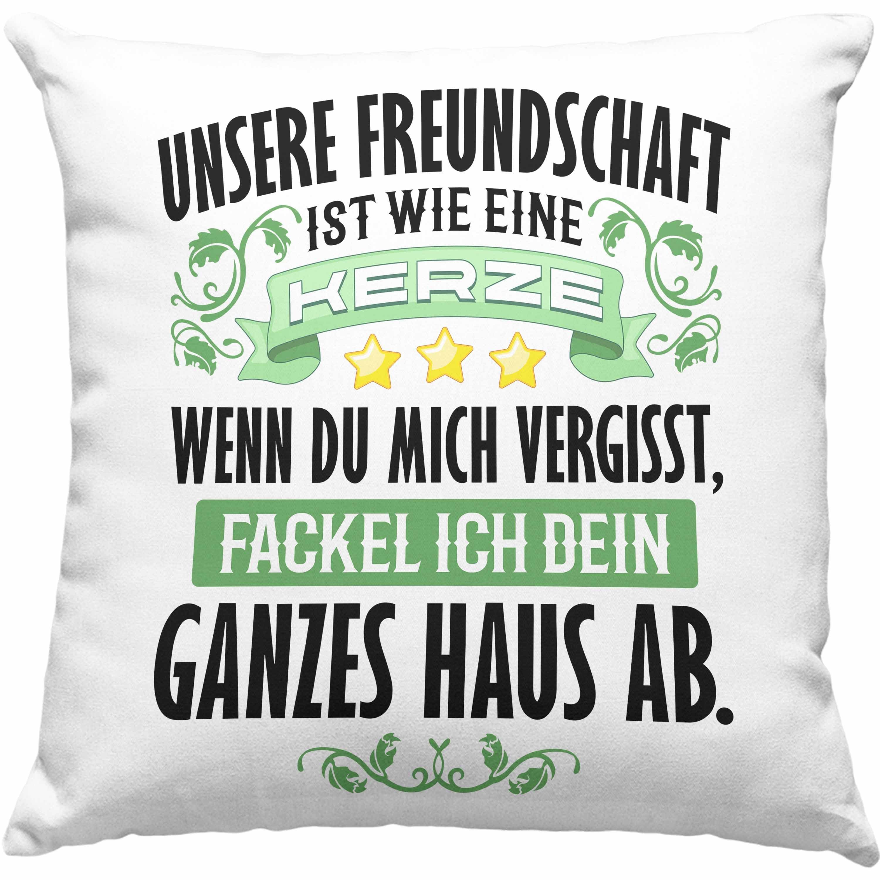 Trendation Dekokissen Trendation - Beste Freundin Freund Kissen Geschenk  Beste Freundinnen Geburtstag Lustig Freundinnen Spruch Becher -  Freundschaft