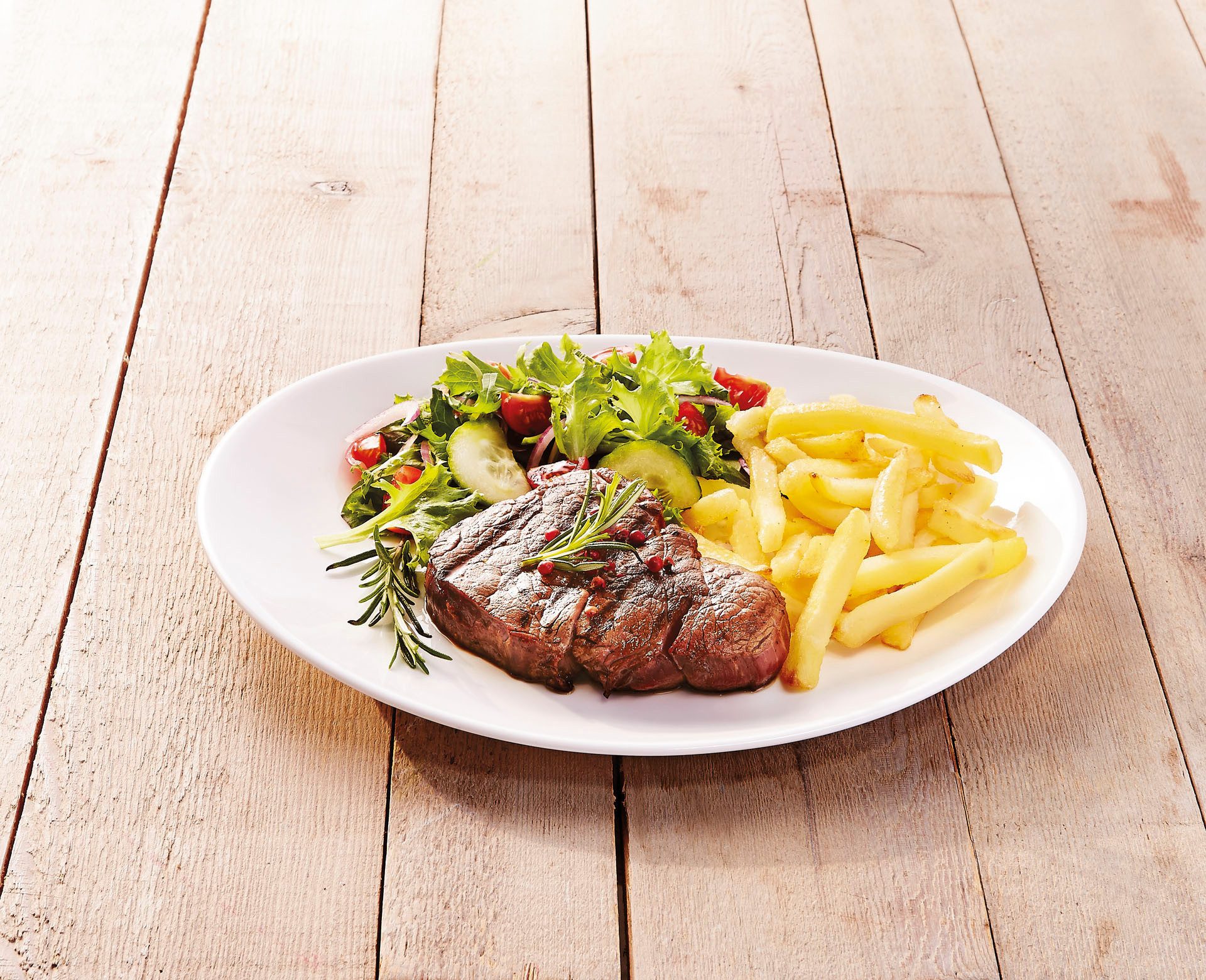 Luminarc Steakteller Essteller, (6 St), Teller Set für 6 Personen, weiß, Glas