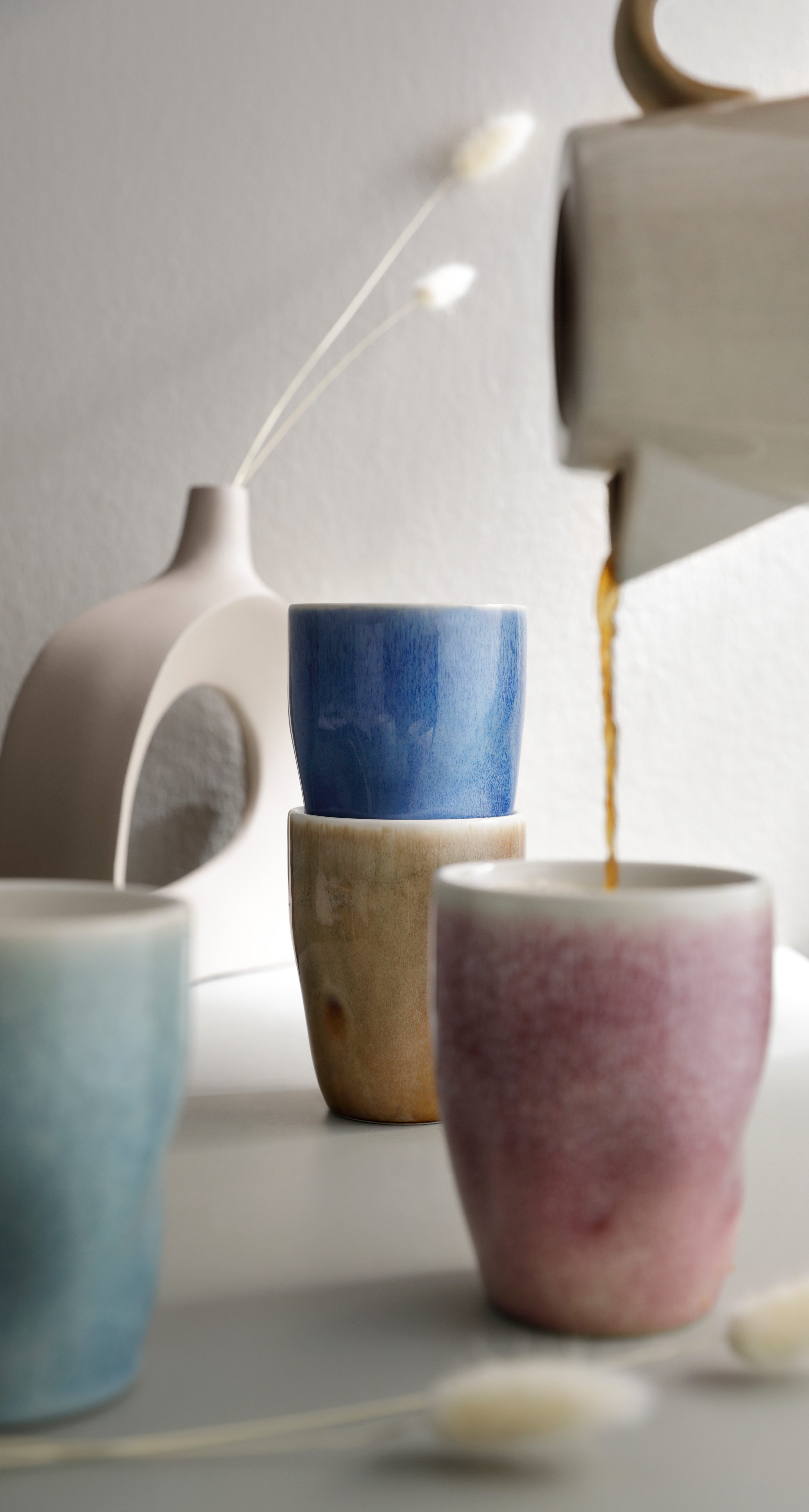 Becher LeGer Kaffeebecher, modernes Geschirr-Set Kianne, 4er Set